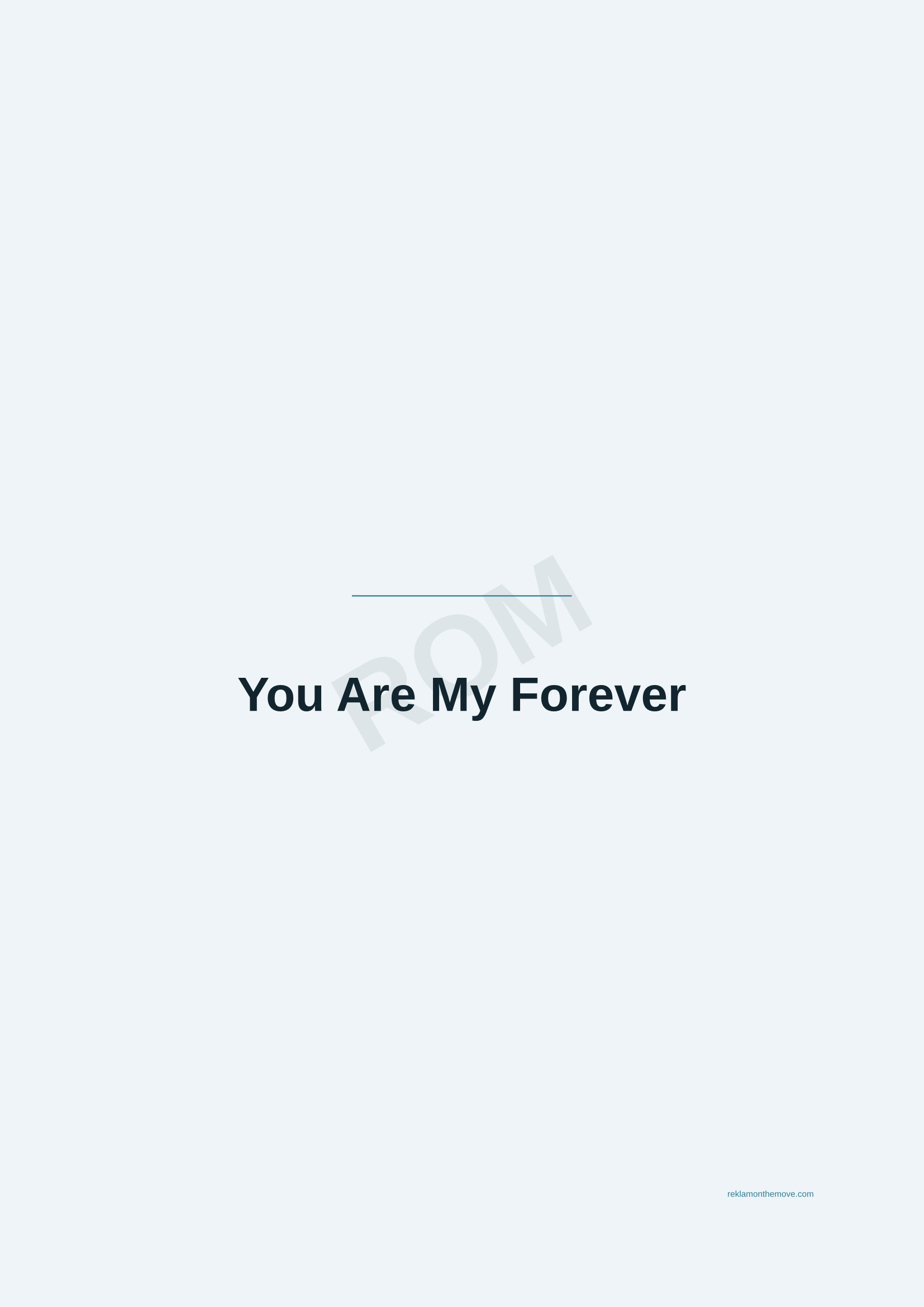 You Are My Forever · Okyanus — ROM dijital ürün önizlemesi (filigranlı)
