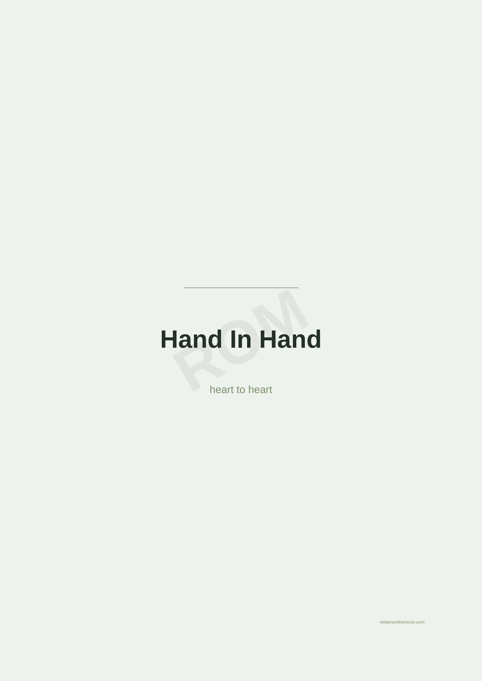Hand In Hand · Adaçayı — ROM dijital ürün önizlemesi (filigranlı)