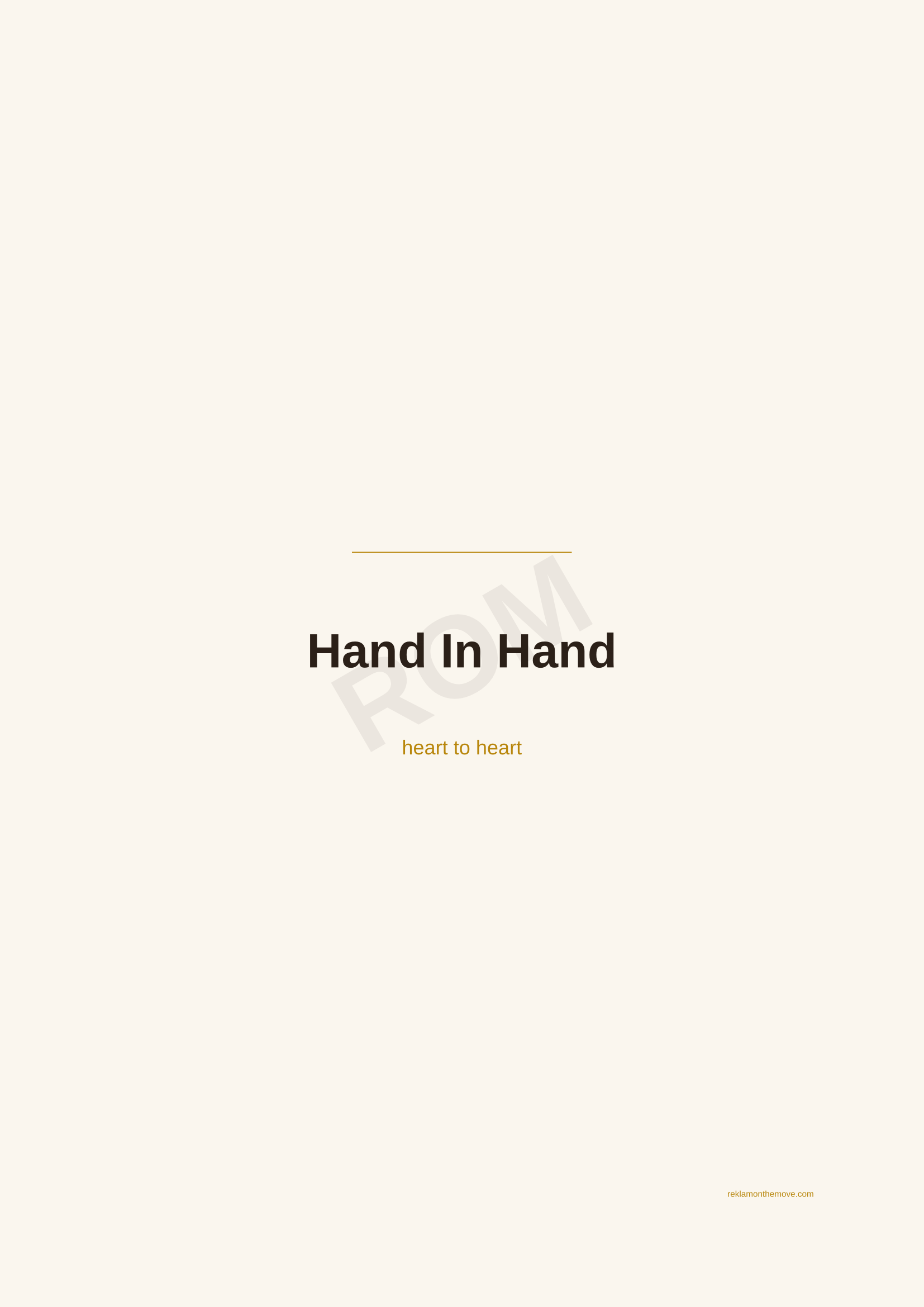 Hand In Hand · Espresso — ROM dijital ürün önizlemesi (filigranlı)