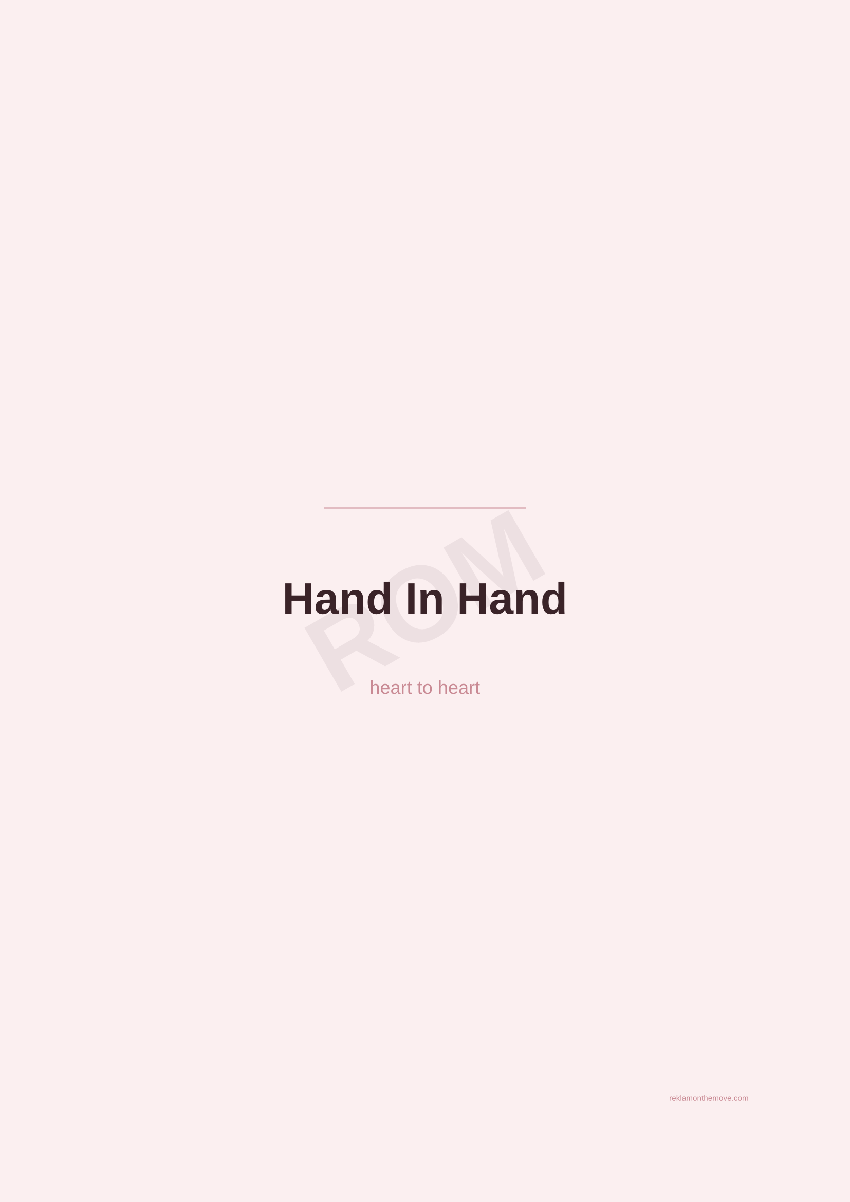 Hand In Hand · Gül — ROM dijital ürün önizlemesi (filigranlı)