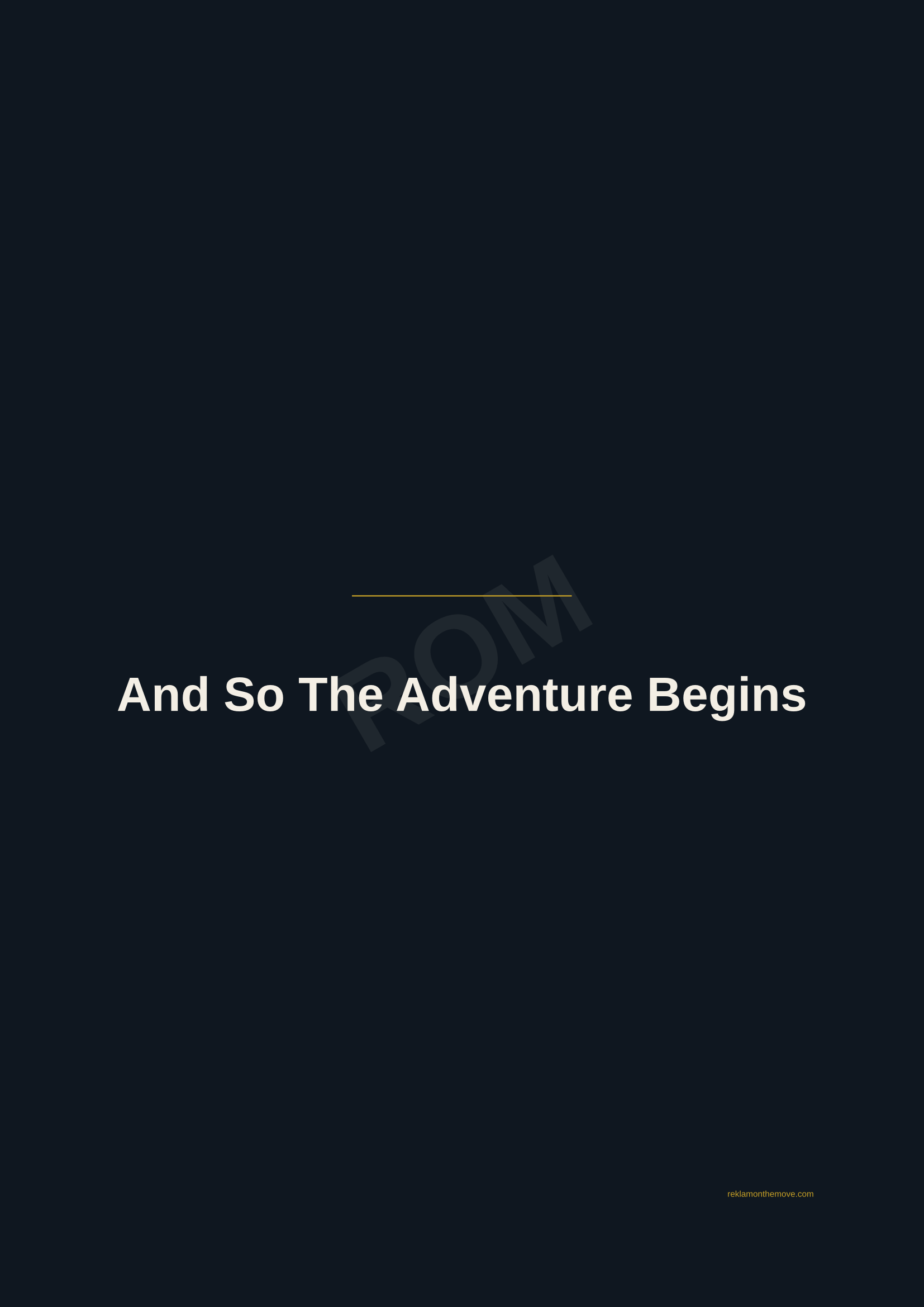 And So The Adventure Begins · Gece — ROM dijital ürün önizlemesi (filigranlı)