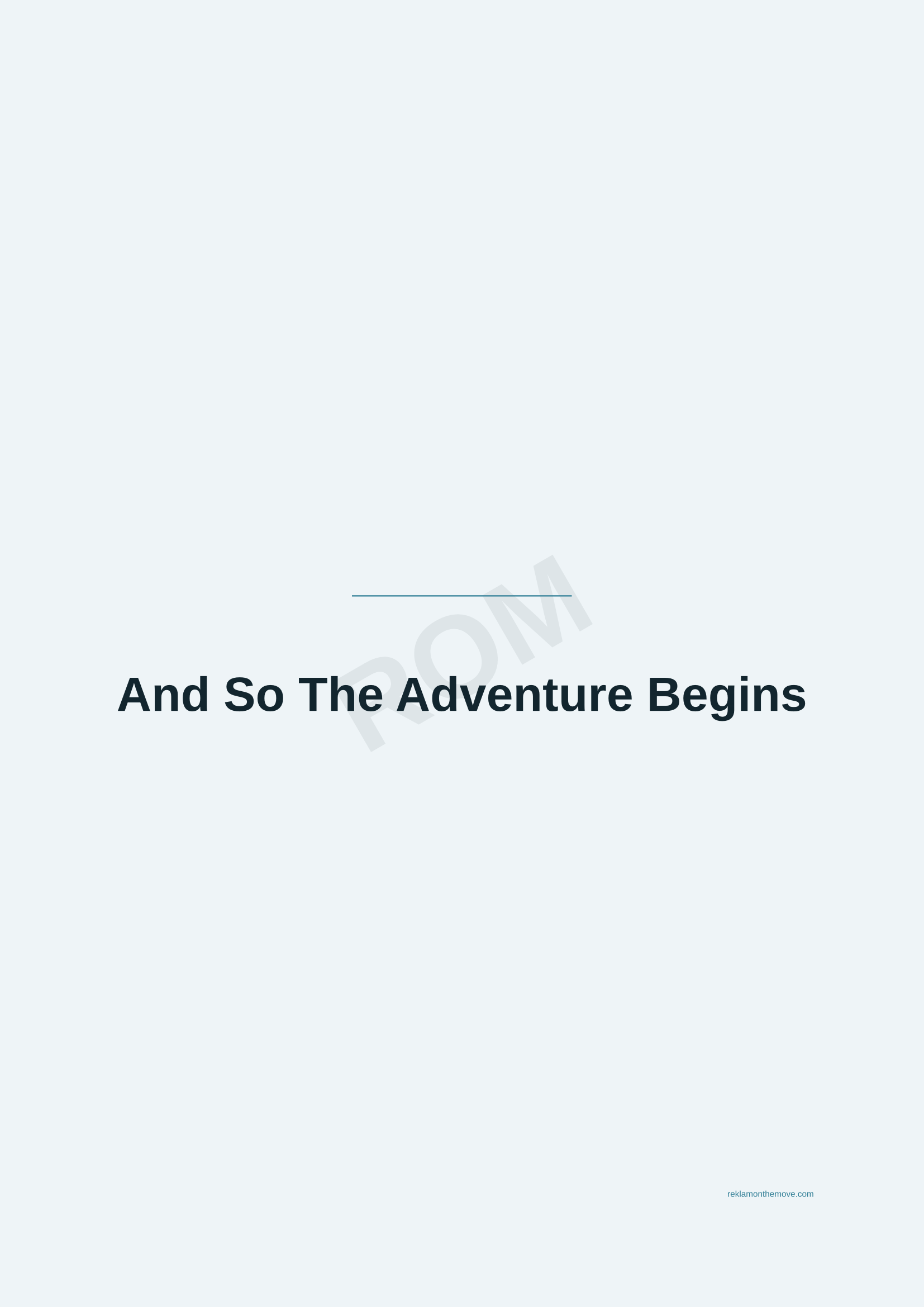 And So The Adventure Begins · Okyanus — ROM dijital ürün önizlemesi (filigranlı)