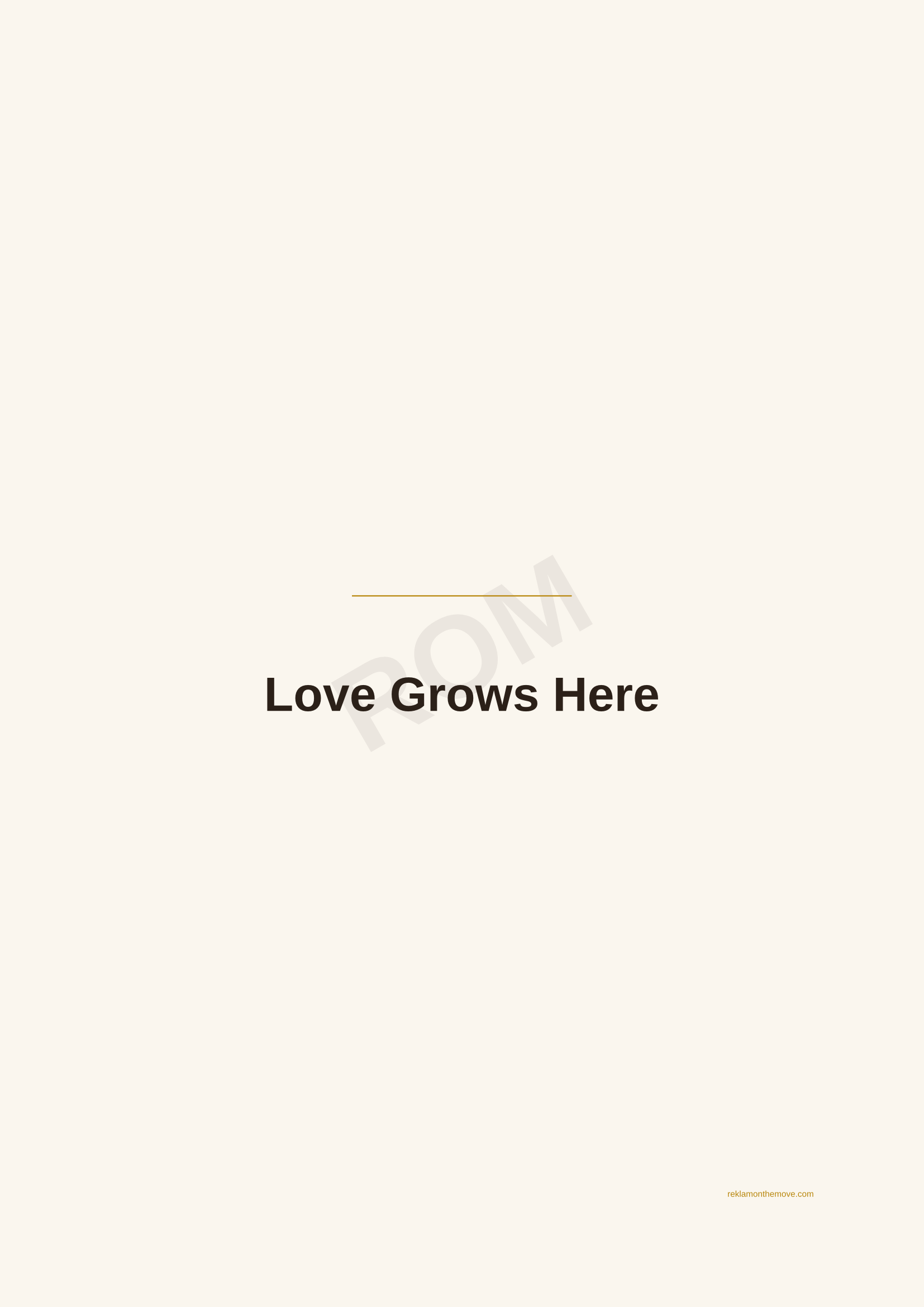 Love Grows Here · Espresso — ROM dijital ürün önizlemesi (filigranlı)