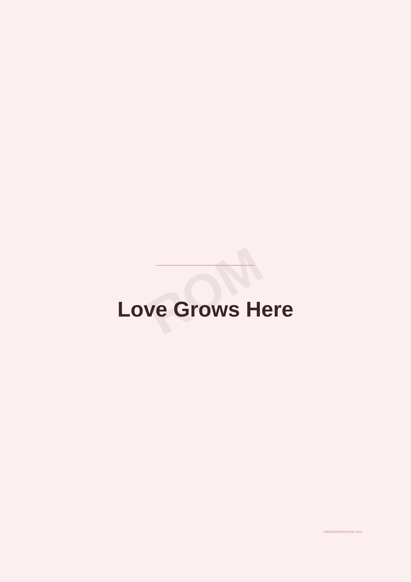Love Grows Here · Gül — ROM dijital ürün önizlemesi (filigranlı)