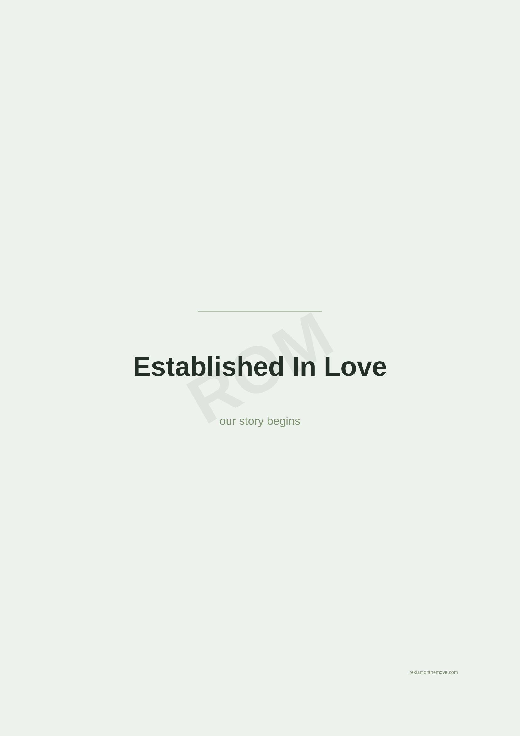 Established In Love · Adaçayı — ROM dijital ürün önizlemesi (filigranlı)