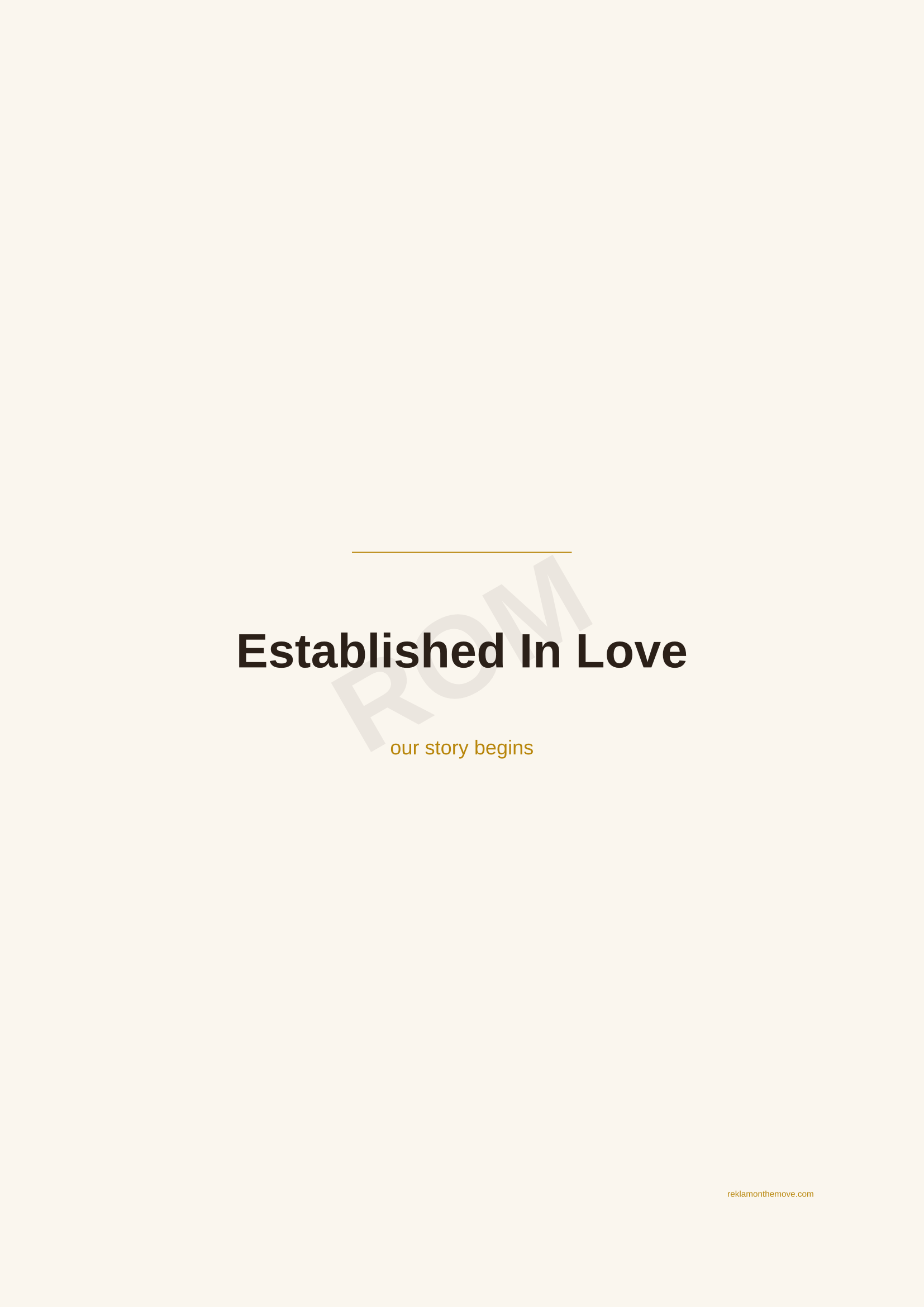 Established In Love · Espresso — ROM dijital ürün önizlemesi (filigranlı)