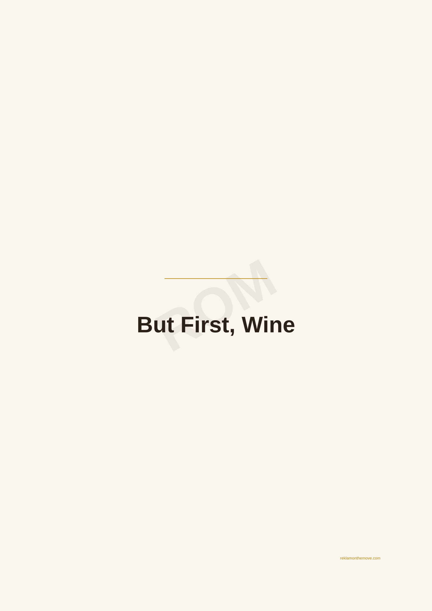 But First, Wine · Espresso — ROM dijital ürün önizlemesi (filigranlı)