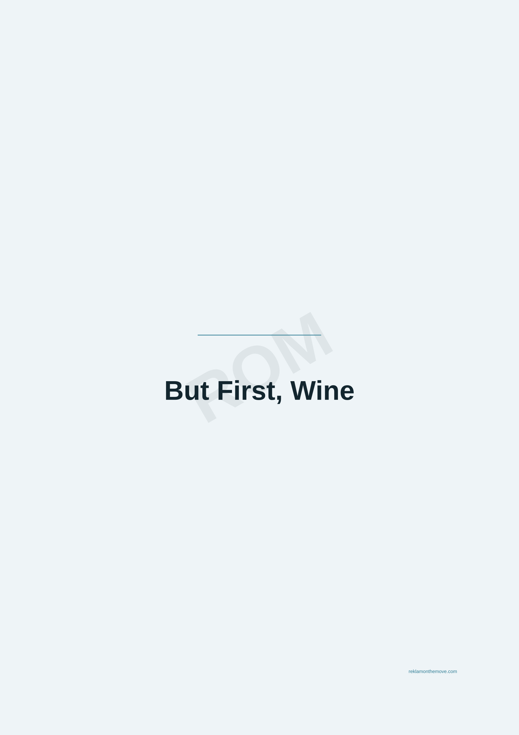 But First, Wine · Okyanus — ROM dijital ürün önizlemesi (filigranlı)