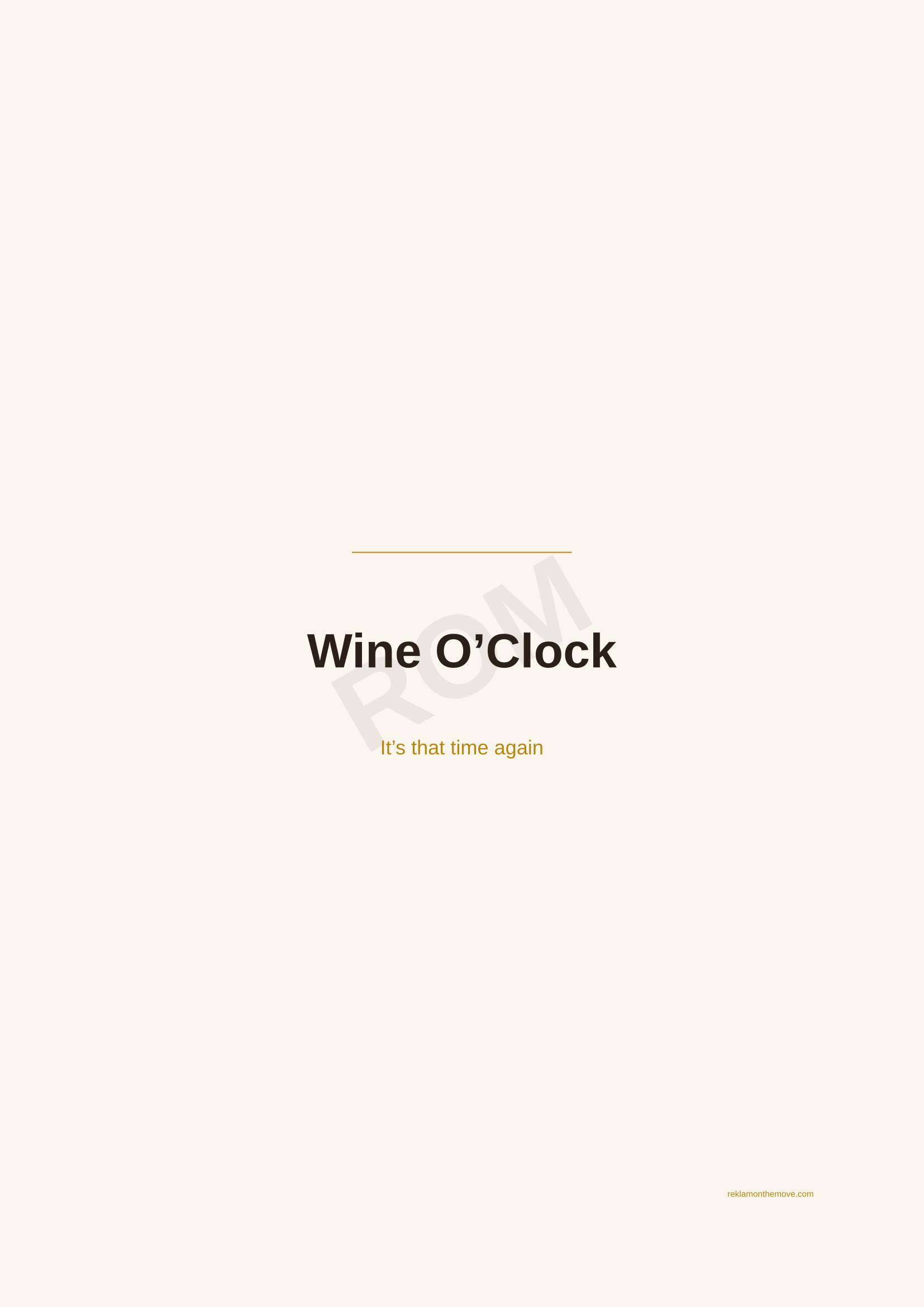 Wine O'Clock · Espresso — ROM dijital ürün önizlemesi (filigranlı)