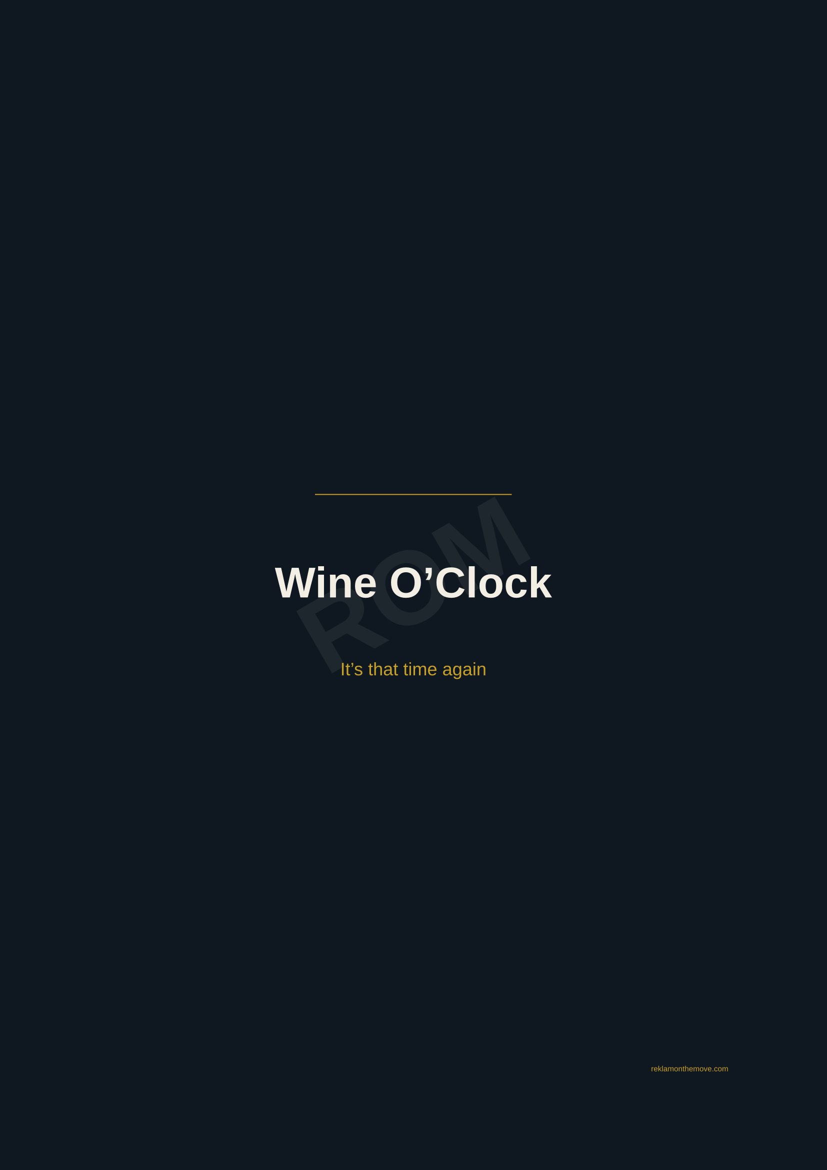 Wine O'Clock · Gece — ROM dijital ürün önizlemesi (filigranlı)