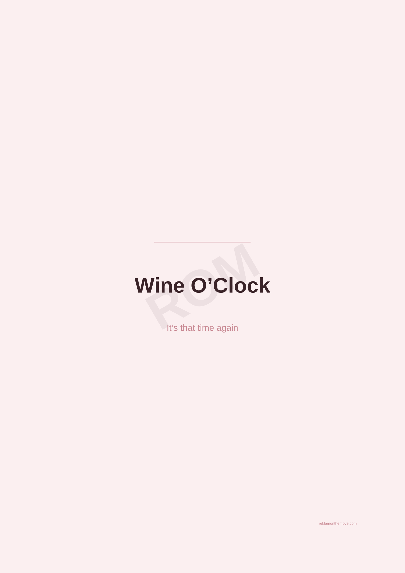 Wine O'Clock · Gül — ROM dijital ürün önizlemesi (filigranlı)