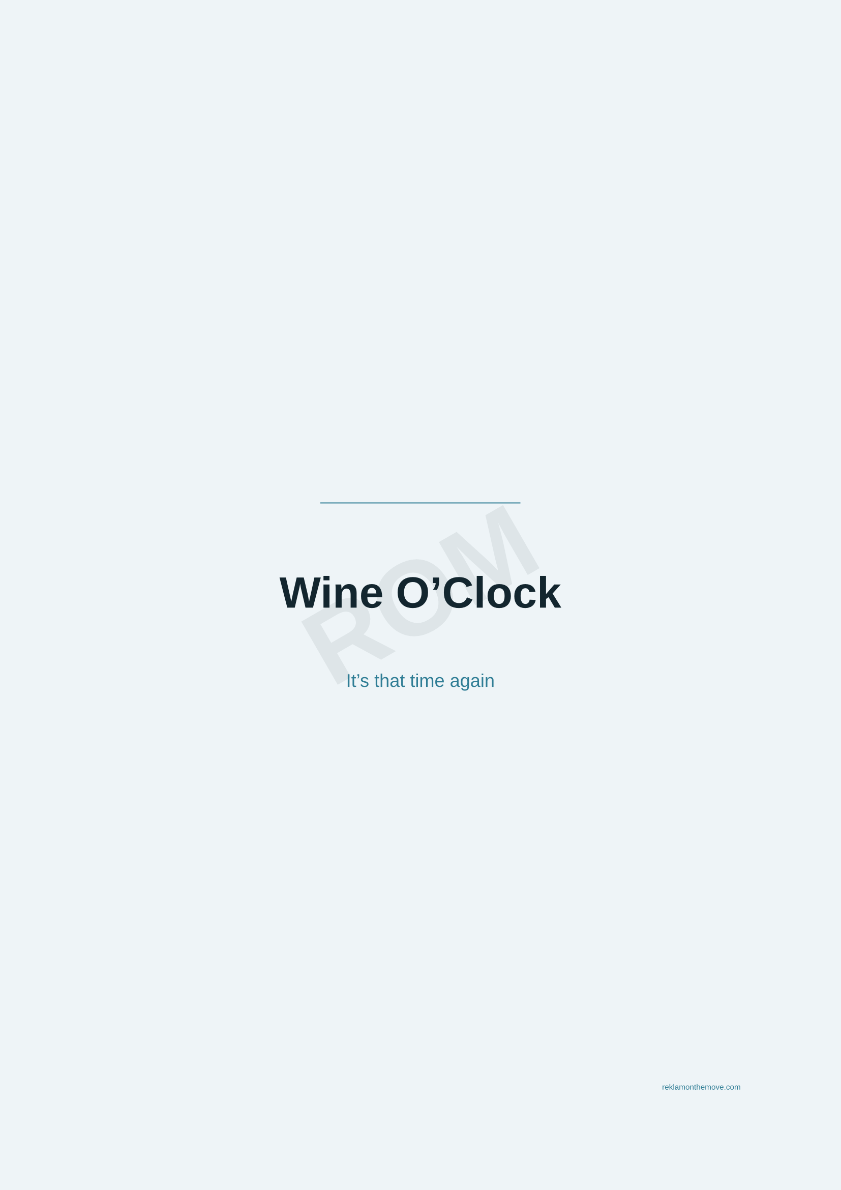 Wine O'Clock · Okyanus — ROM dijital ürün önizlemesi (filigranlı)