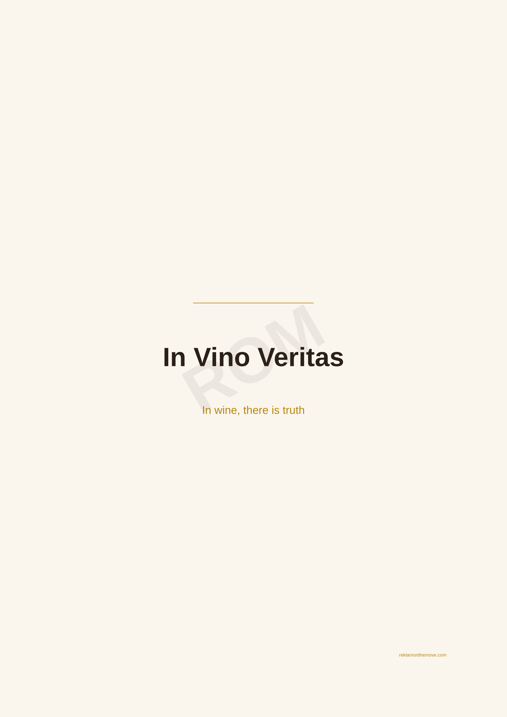 In Vino Veritas · Espresso — ROM dijital ürün önizlemesi (filigranlı)