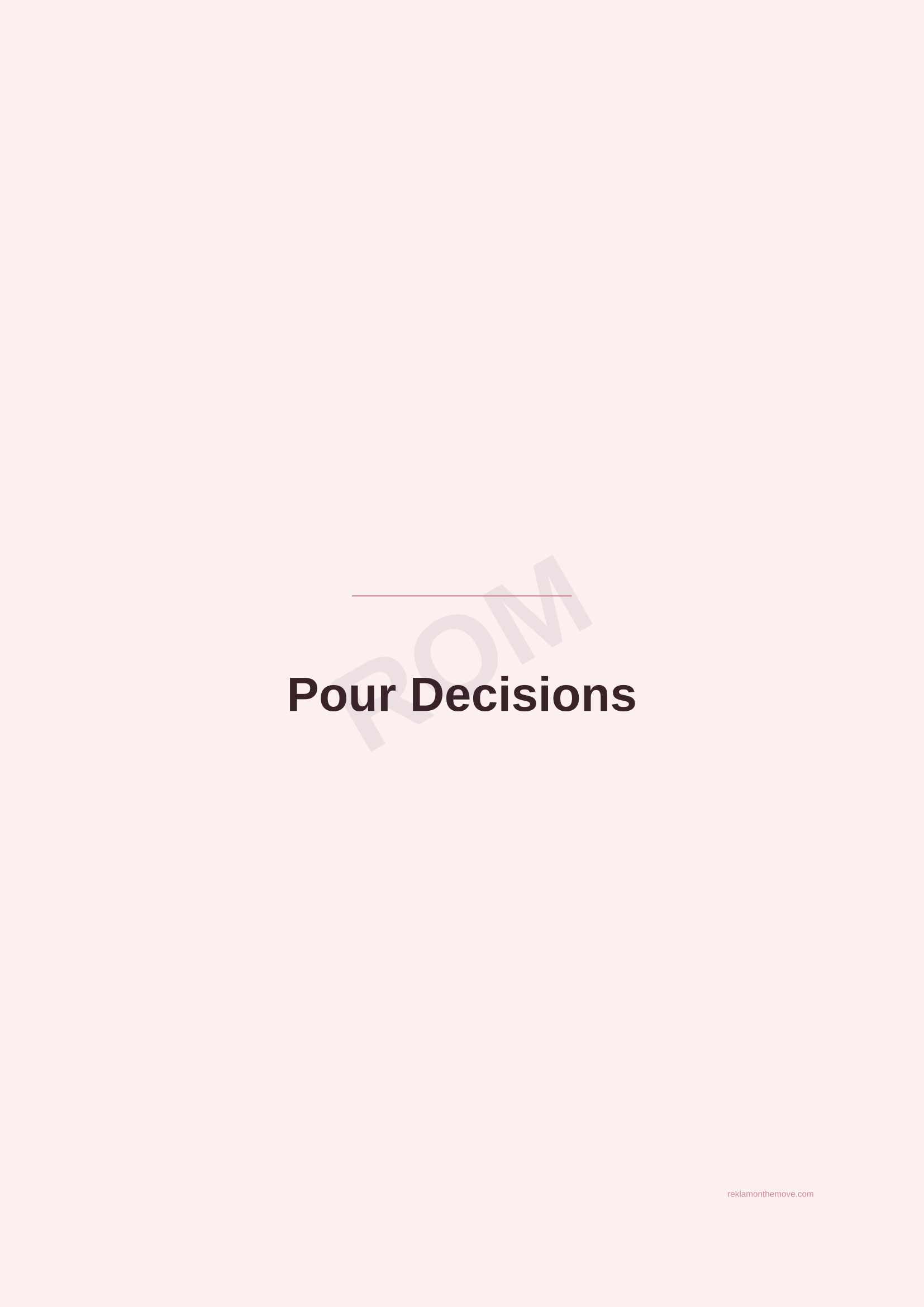 Pour Decisions · Gül — ROM dijital ürün önizlemesi (filigranlı)