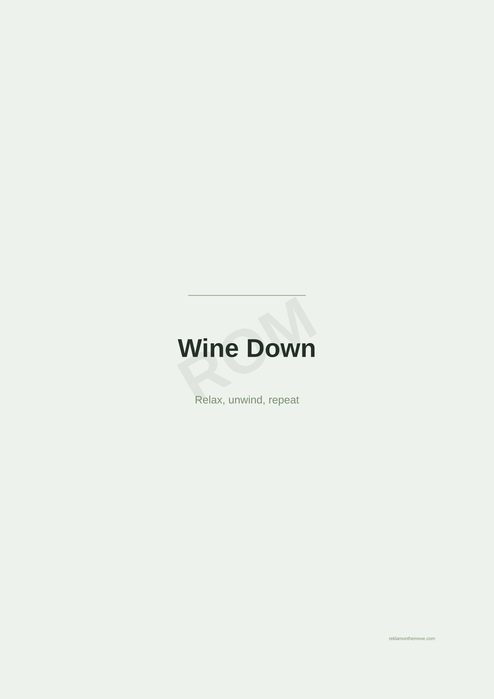 Wine Down · Adaçayı — ROM dijital ürün önizlemesi (filigranlı)