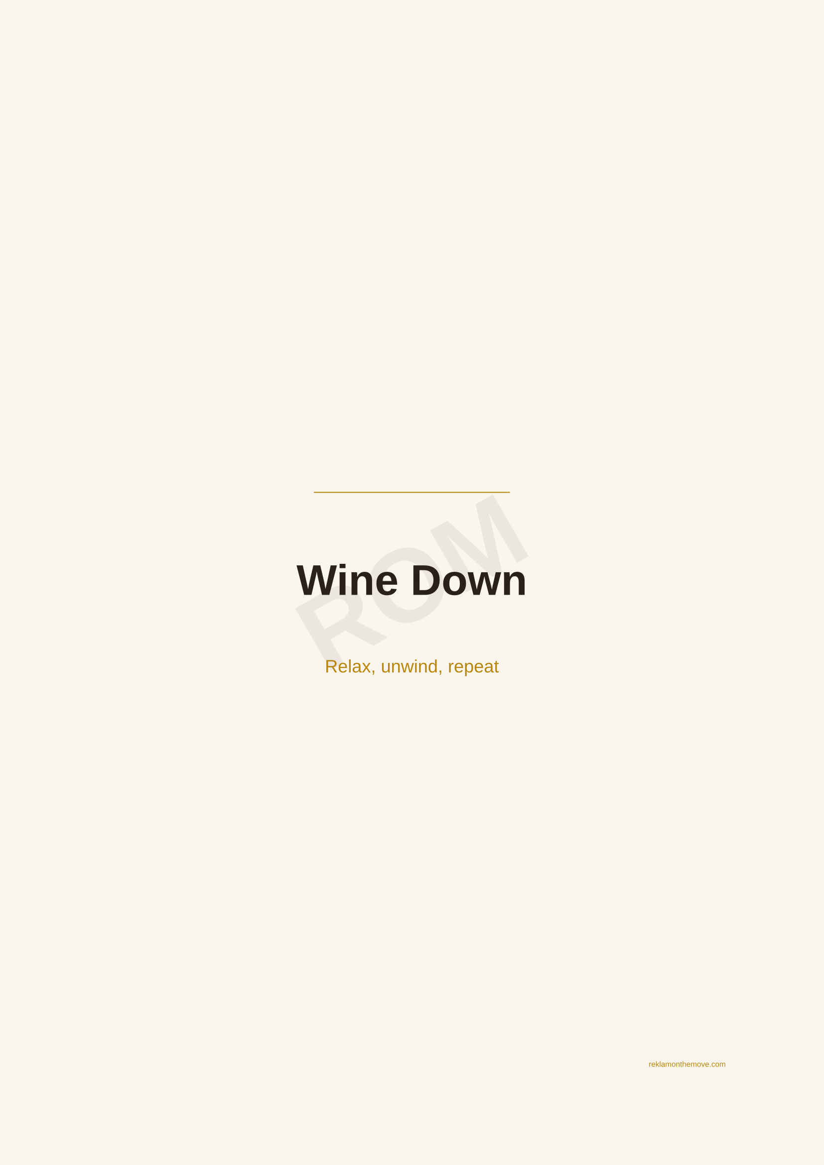 Wine Down · Espresso — ROM dijital ürün önizlemesi (filigranlı)