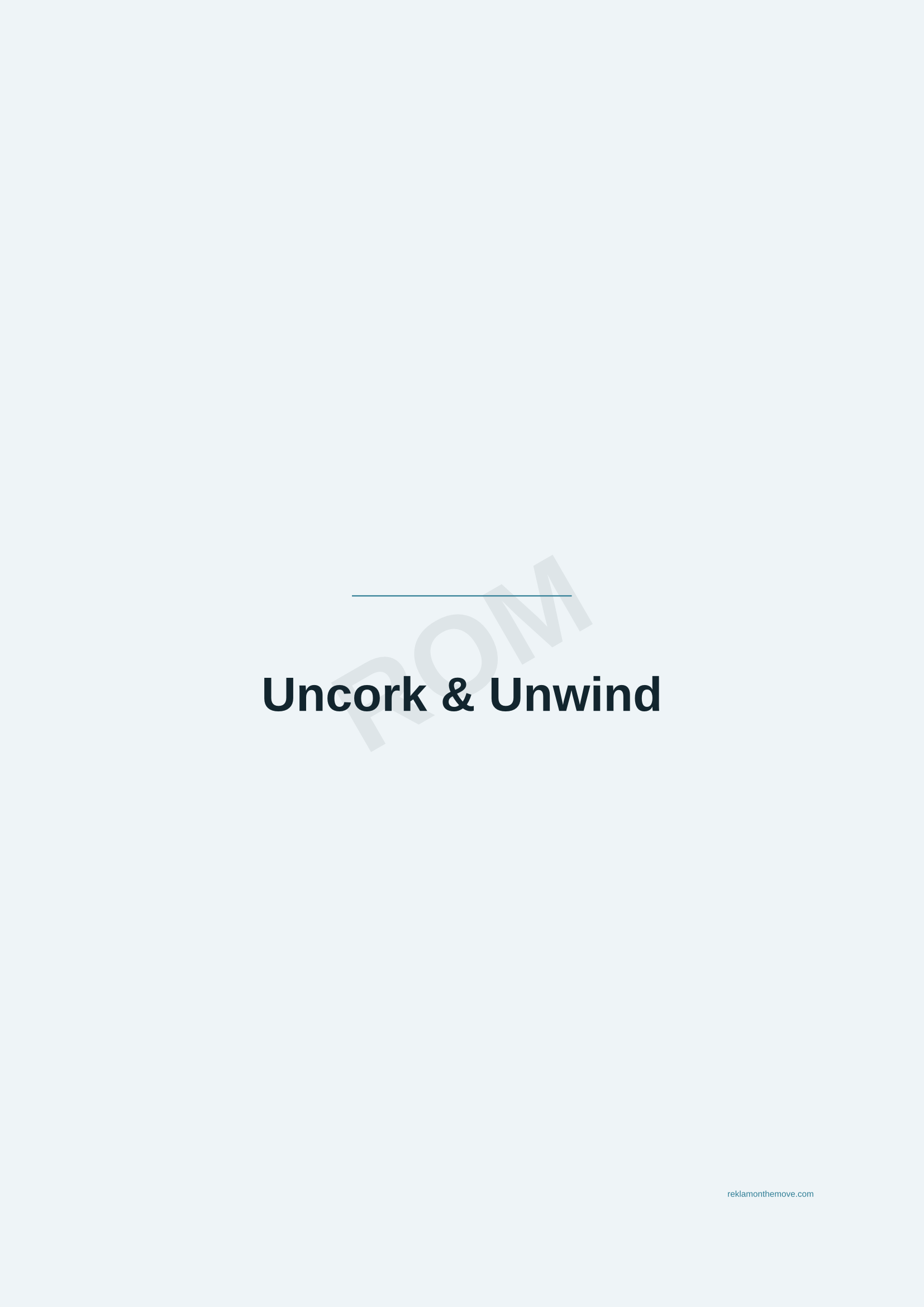 Uncork & Unwind · Okyanus — ROM dijital ürün önizlemesi (filigranlı)