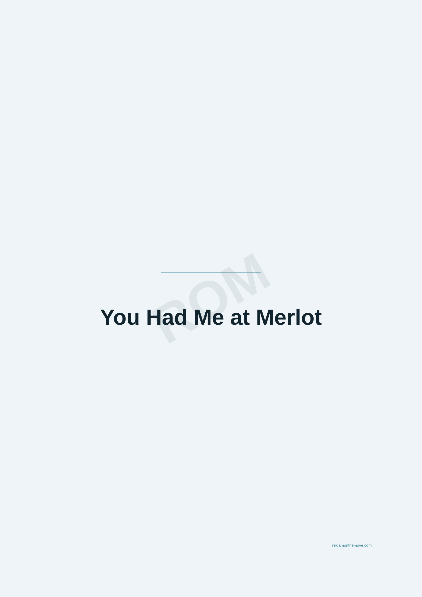 You Had Me at Merlot · Okyanus — ROM dijital ürün önizlemesi (filigranlı)