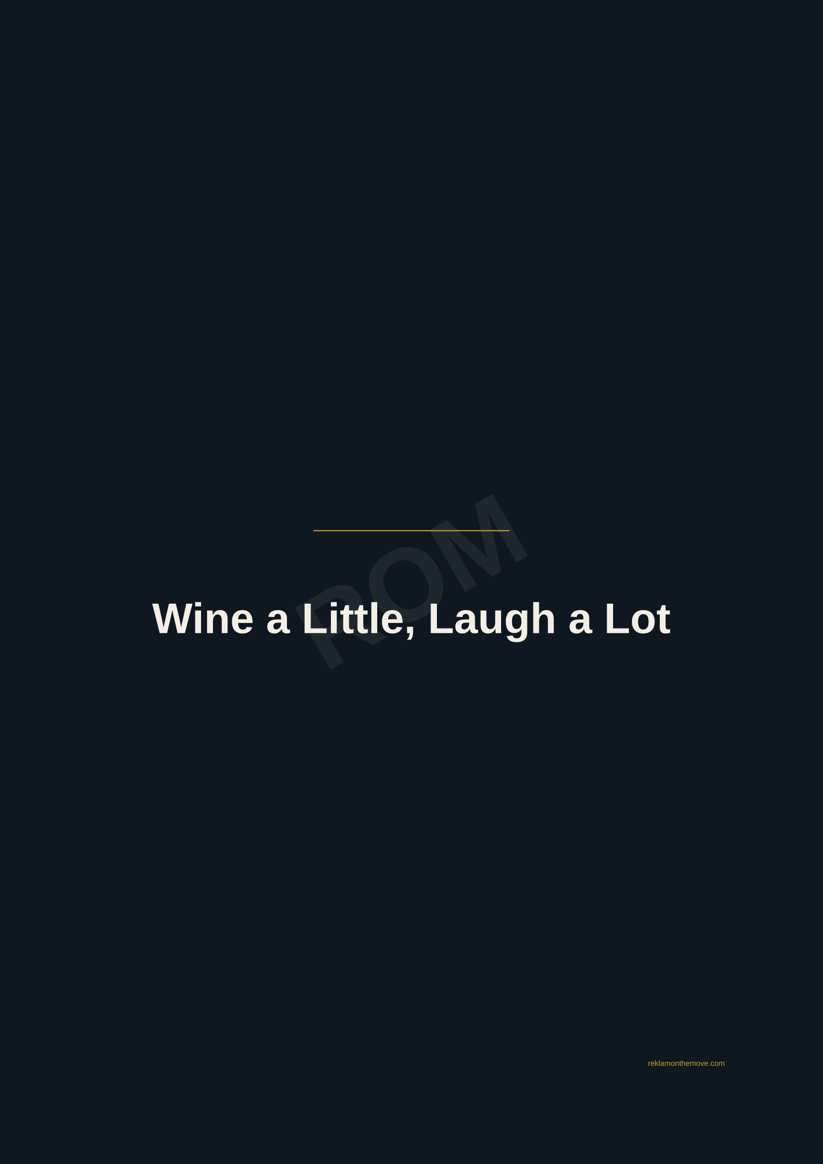 Wine a Little, Laugh a Lot · Gece — ROM dijital ürün önizlemesi (filigranlı)