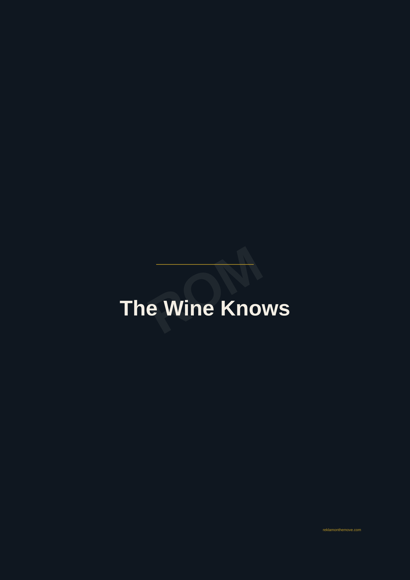 The Wine Knows · Gece — ROM dijital ürün önizlemesi (filigranlı)
