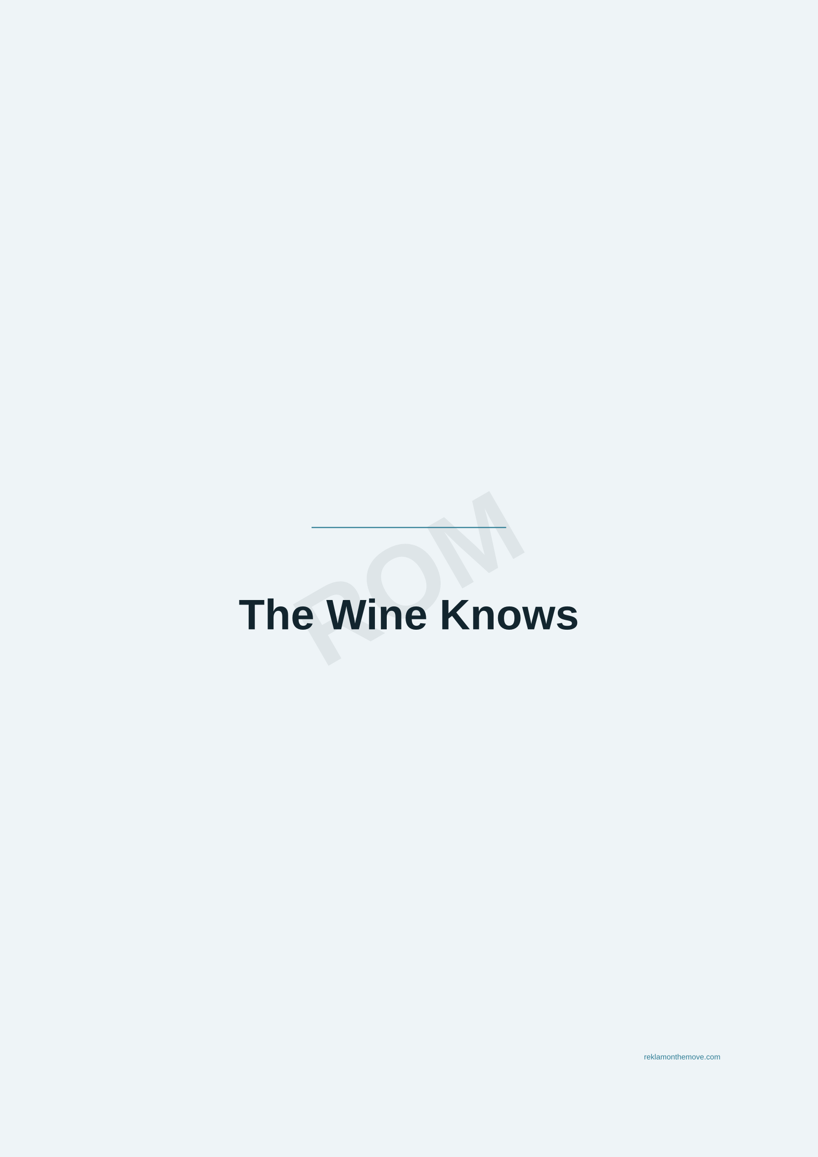 The Wine Knows · Okyanus — ROM dijital ürün önizlemesi (filigranlı)