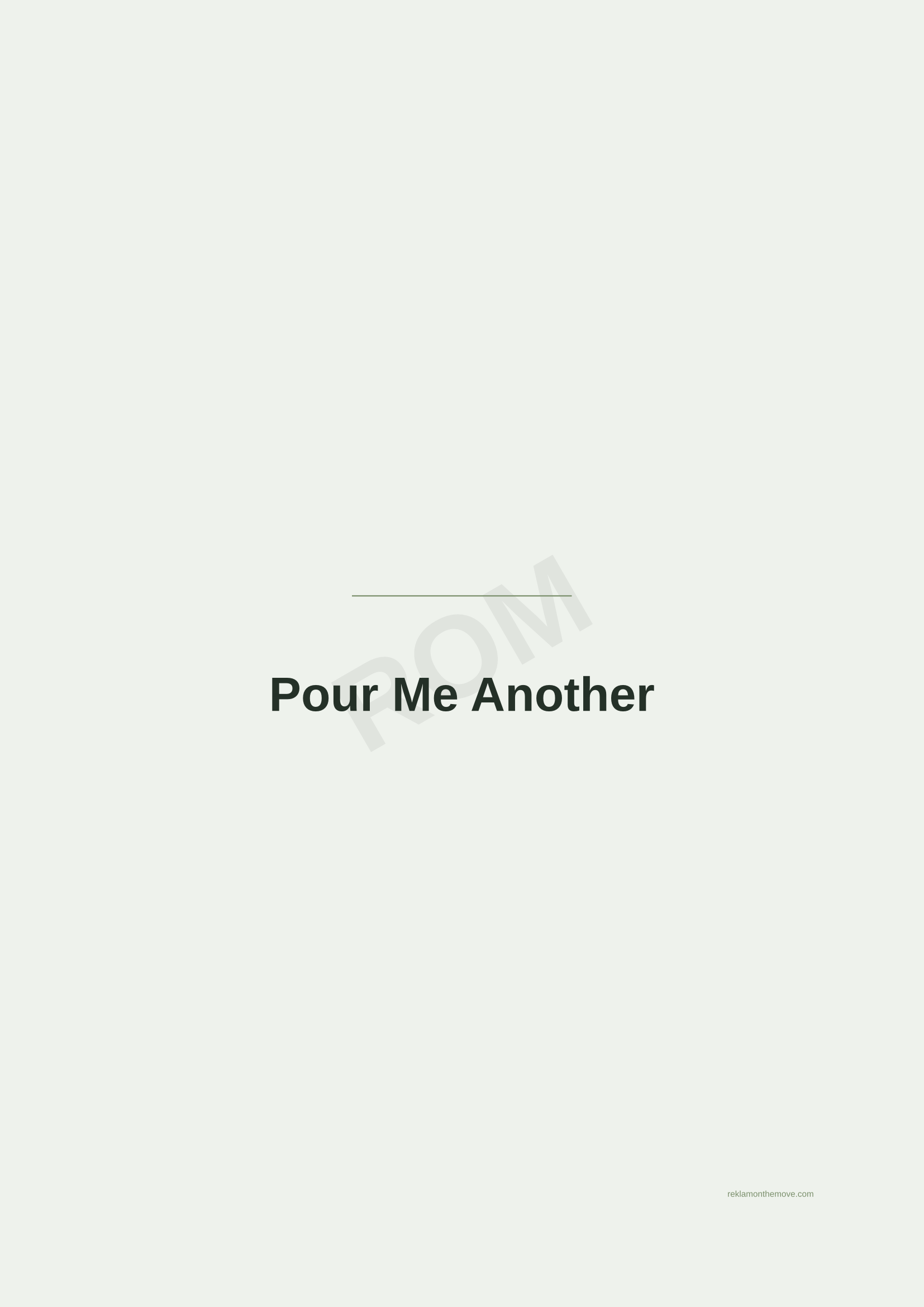 Pour Me Another · Adaçayı — ROM dijital ürün önizlemesi (filigranlı)