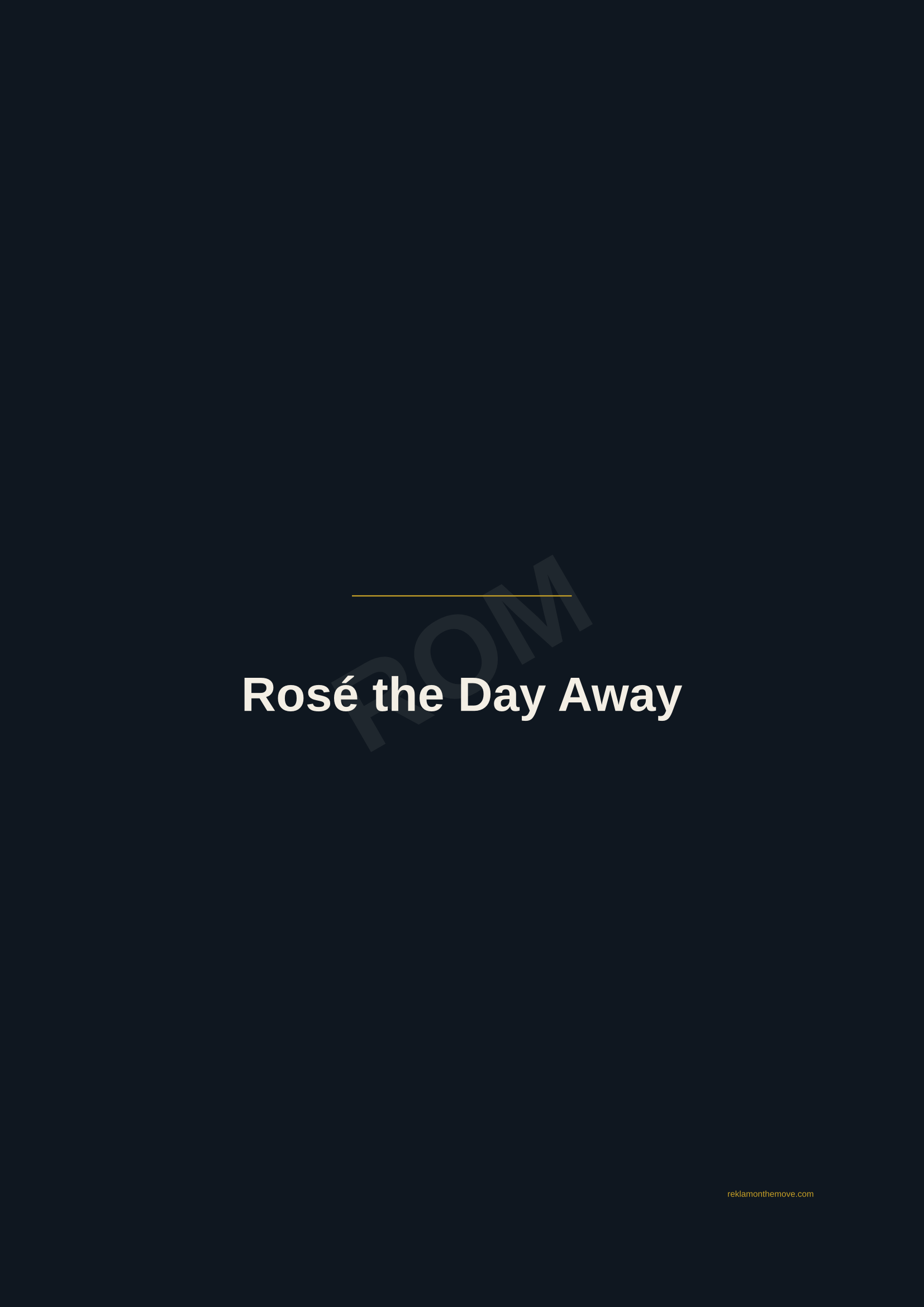 Rosé the Day Away · Gece — ROM dijital ürün önizlemesi (filigranlı)