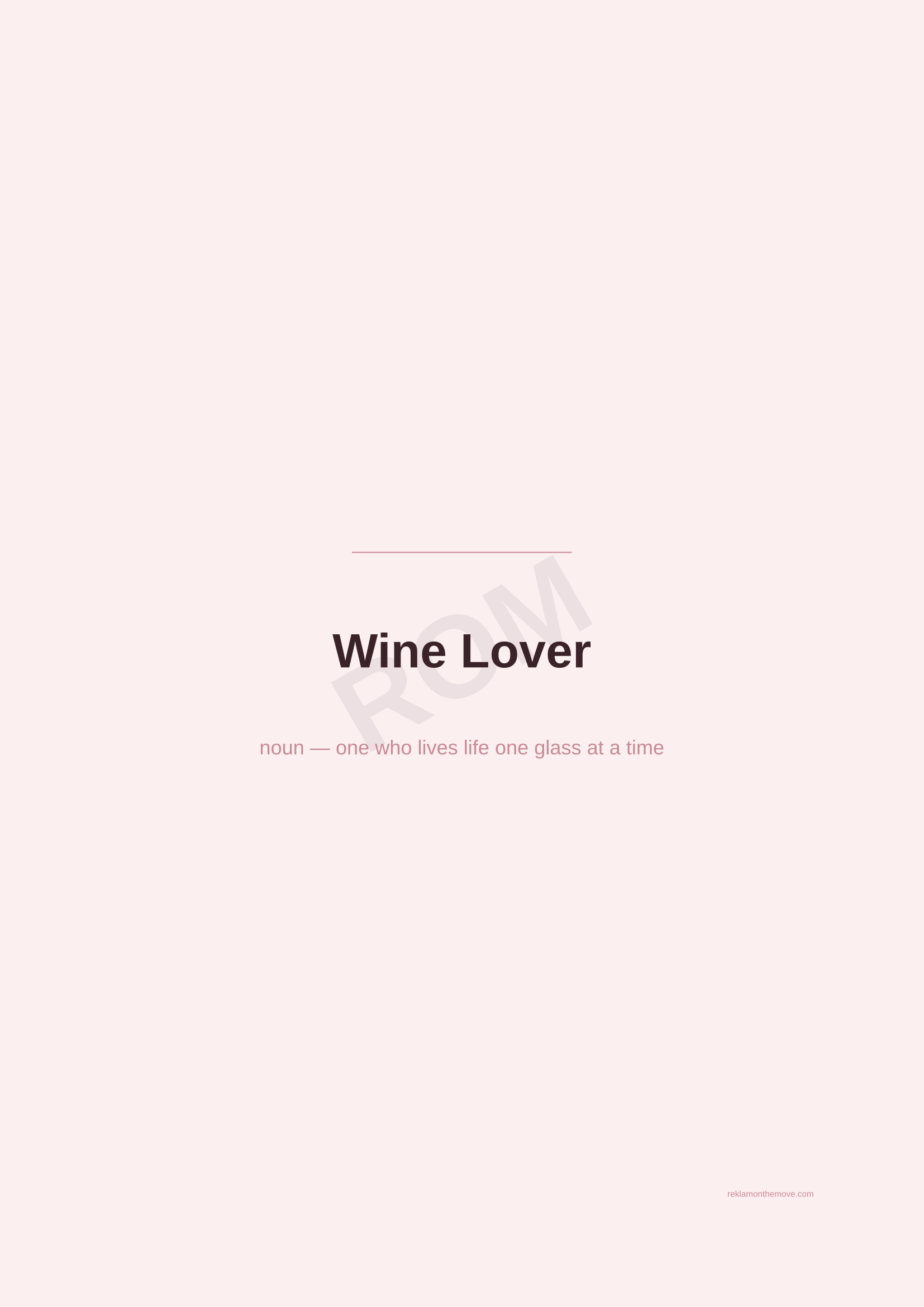 Wine Lover · Gül — ROM dijital ürün önizlemesi (filigranlı)
