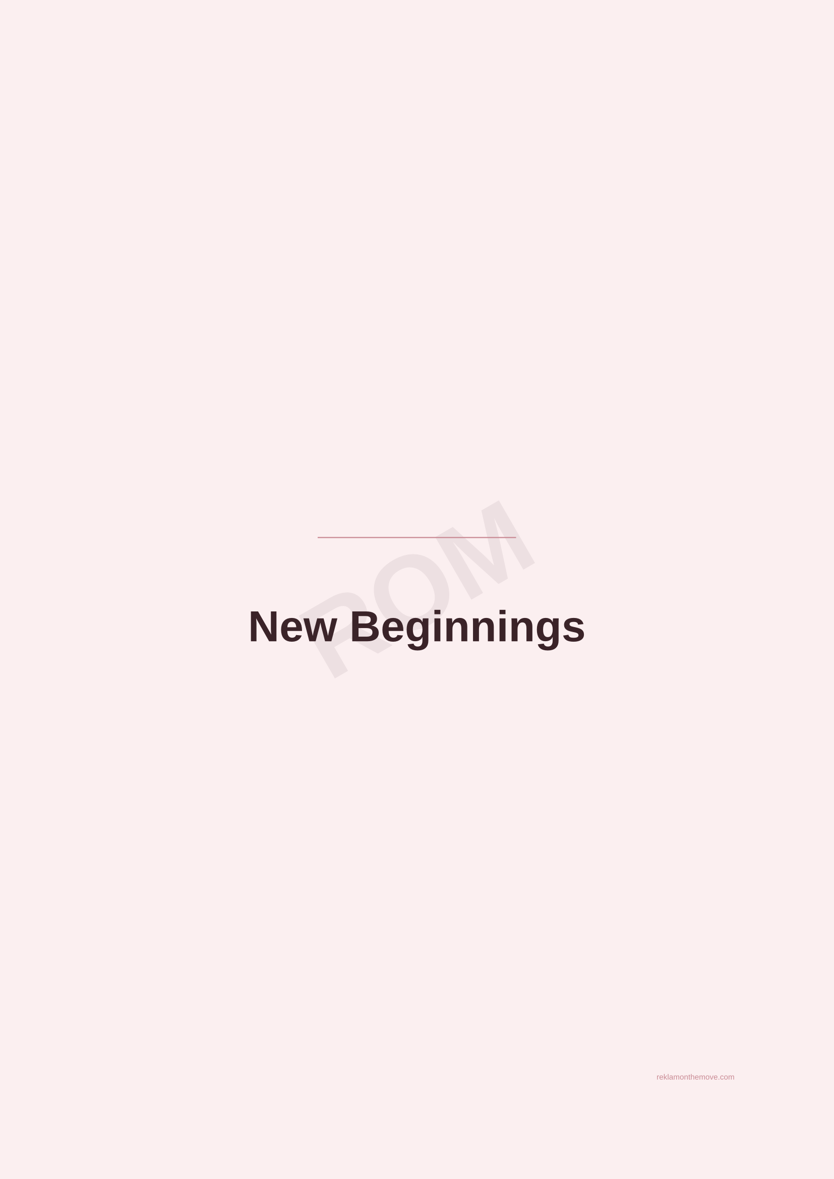 New Beginnings · Gül — ROM dijital ürün önizlemesi (filigranlı)