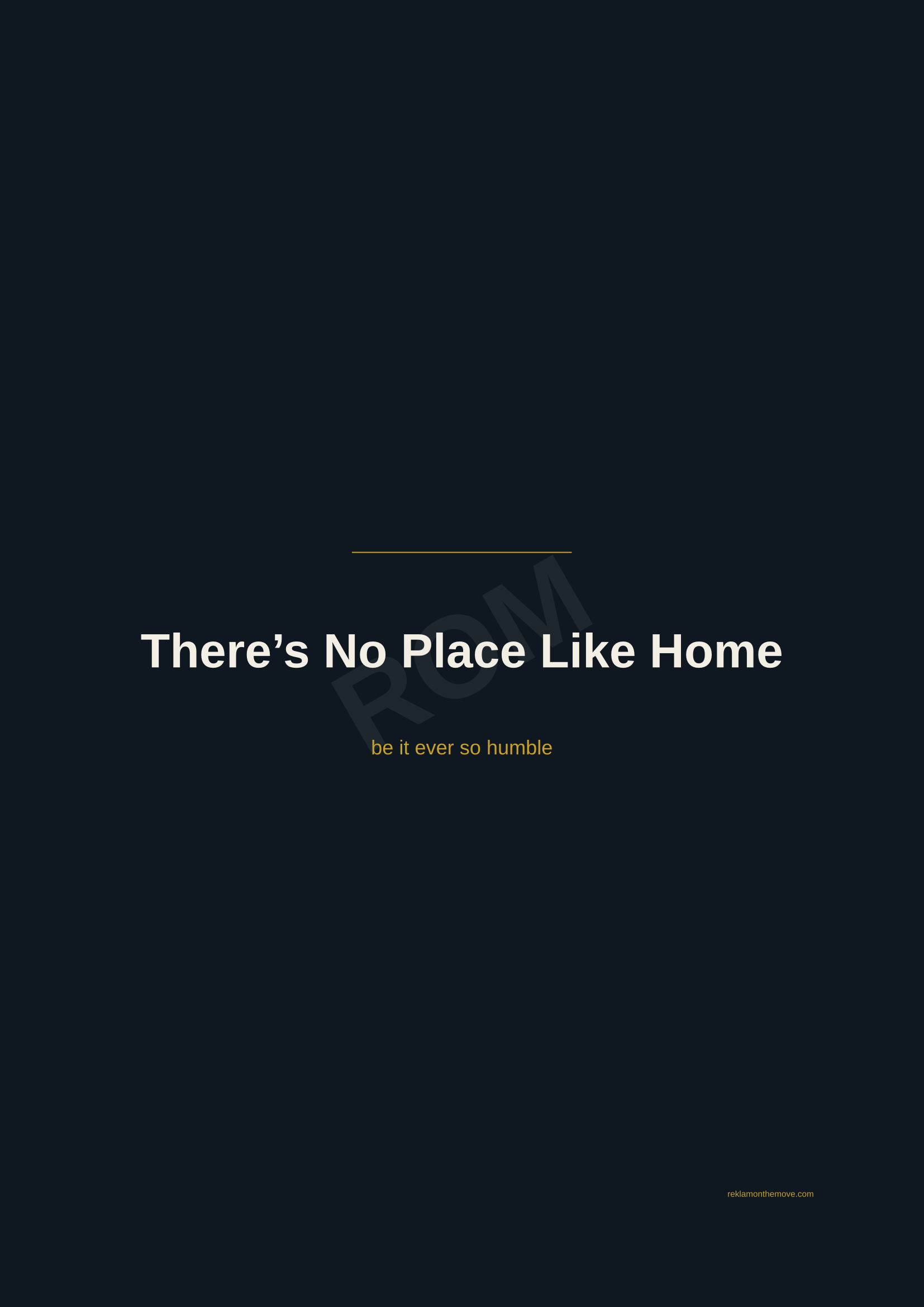 There's No Place Like Home · Gece — ROM dijital ürün önizlemesi (filigranlı)