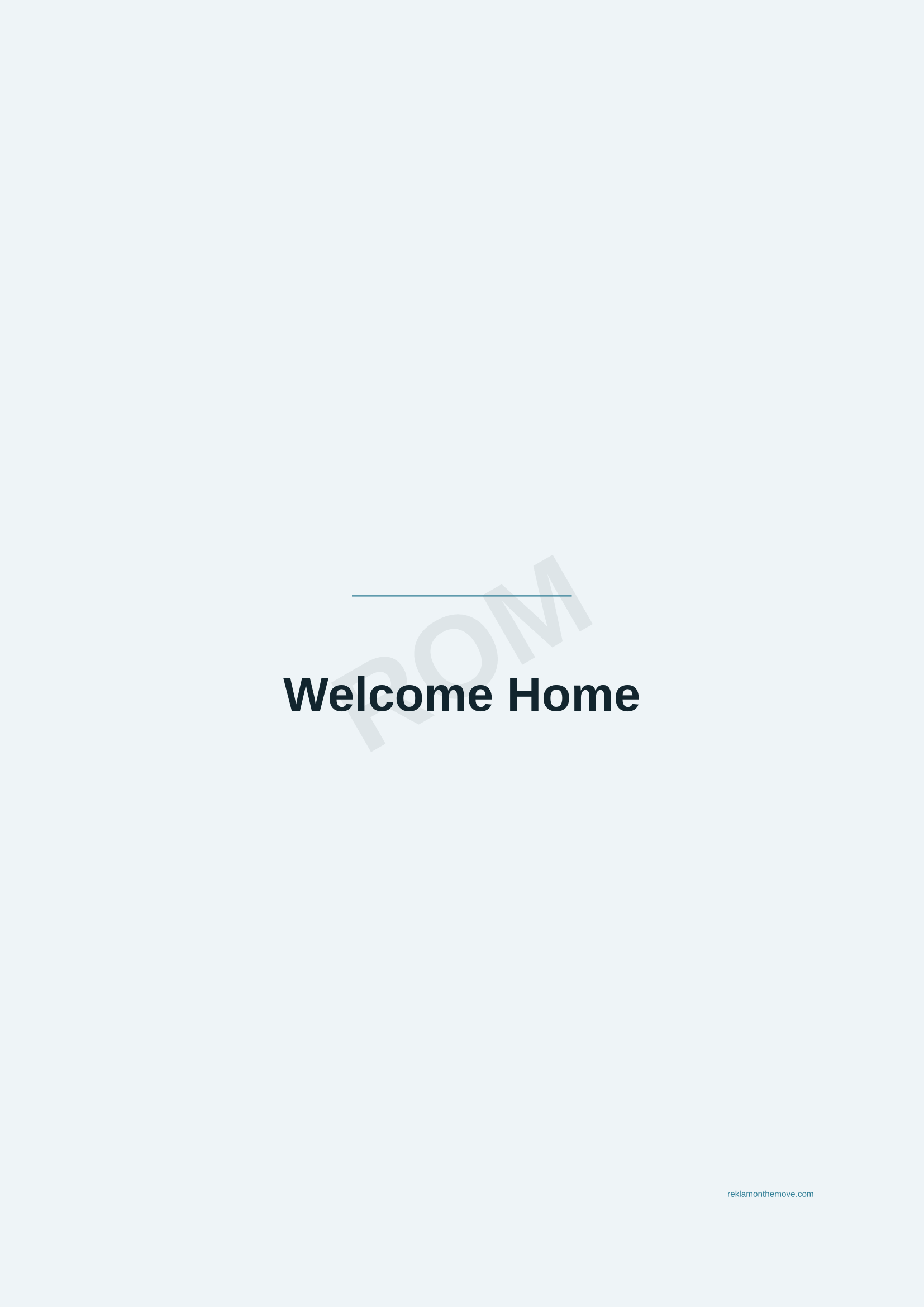 Welcome Home · Okyanus — ROM dijital ürün önizlemesi (filigranlı)