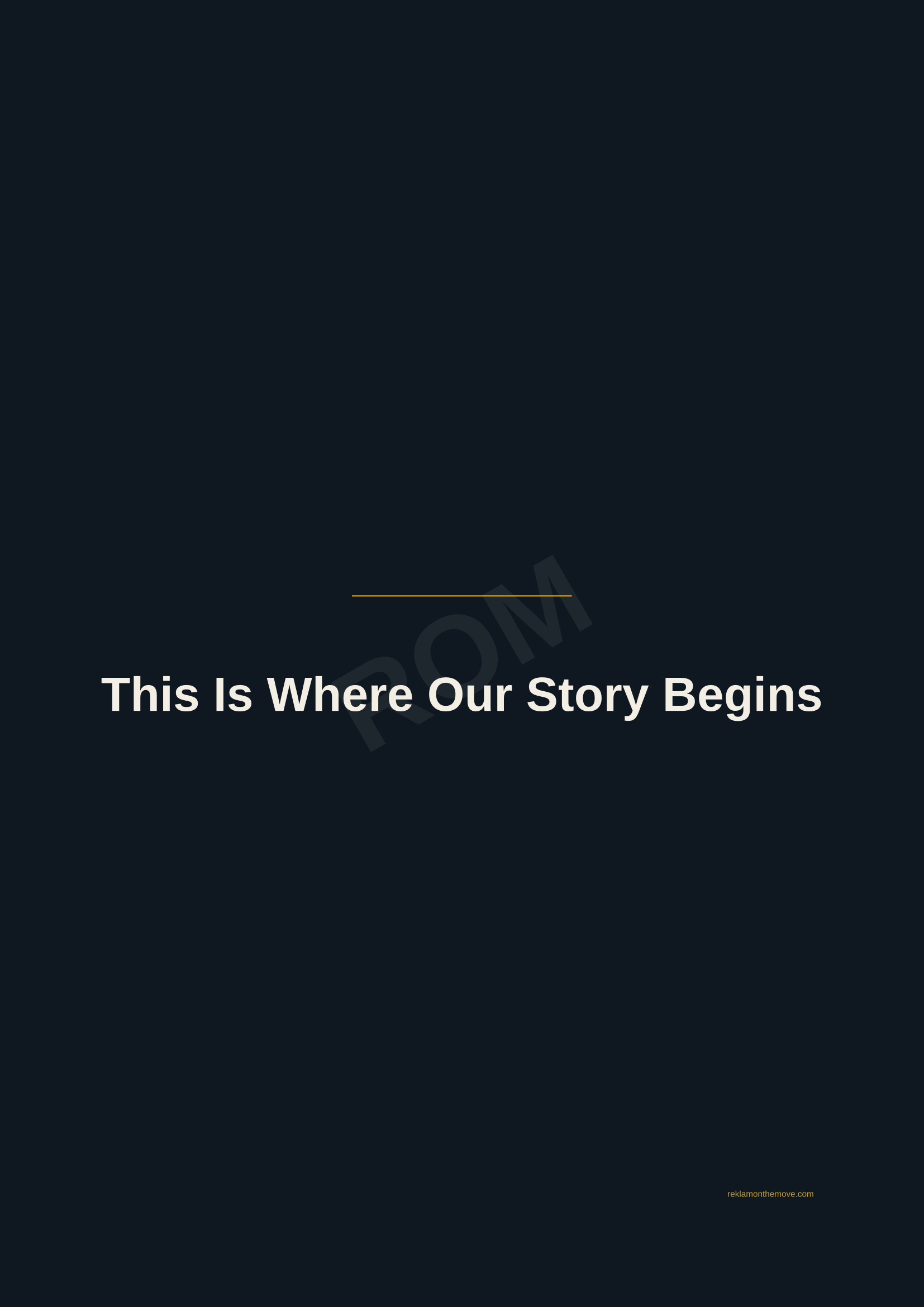 This Is Where Our Story Begins · Gece — ROM dijital ürün önizlemesi (filigranlı)