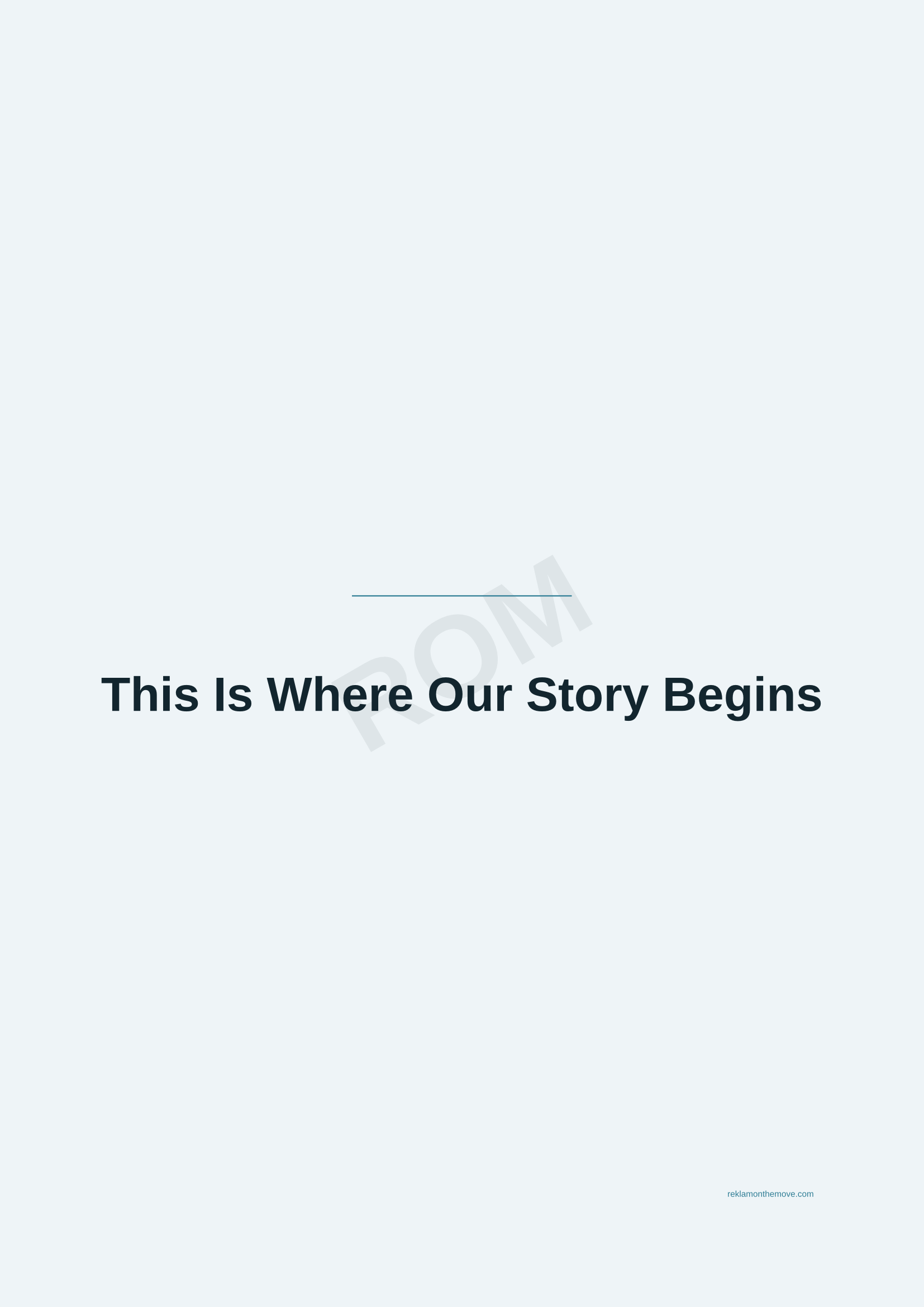 This Is Where Our Story Begins · Okyanus — ROM dijital ürün önizlemesi (filigranlı)