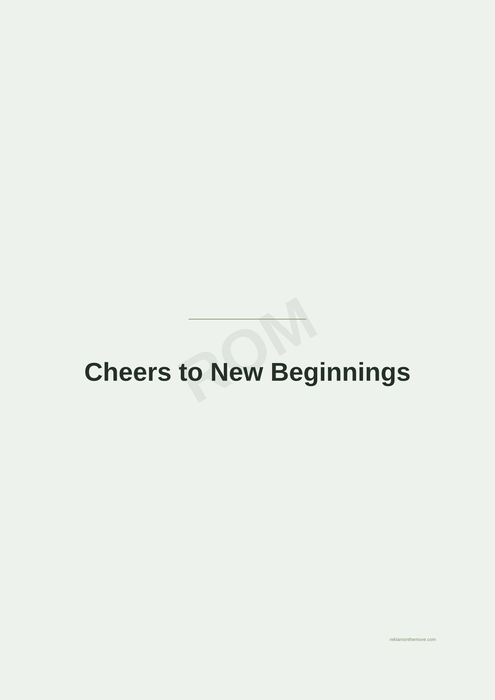 Cheers to New Beginnings · Adaçayı — ROM dijital ürün önizlemesi (filigranlı)