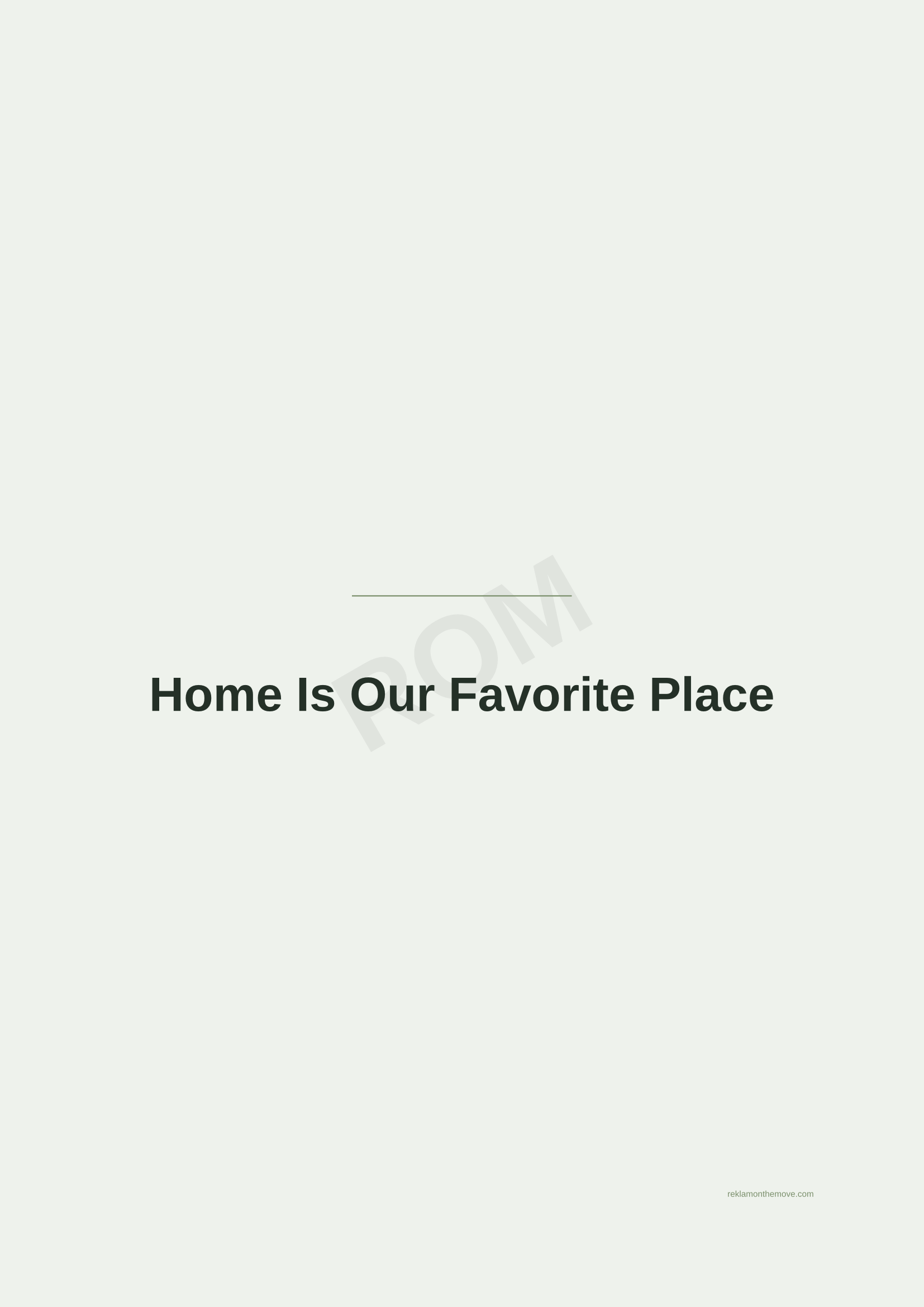 Home Is Our Favorite Place · Adaçayı — ROM dijital ürün önizlemesi (filigranlı)