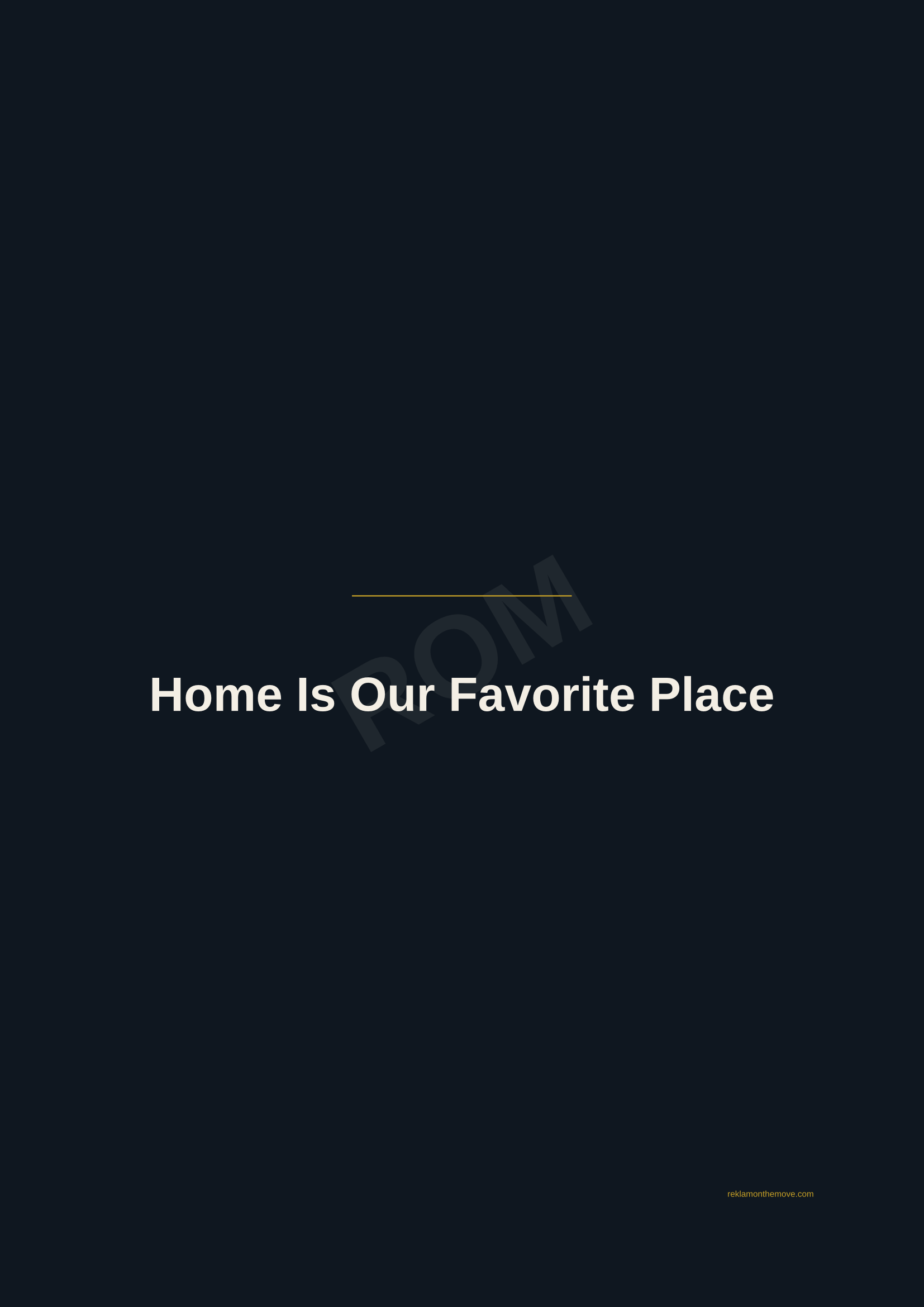 Home Is Our Favorite Place · Gece — ROM dijital ürün önizlemesi (filigranlı)