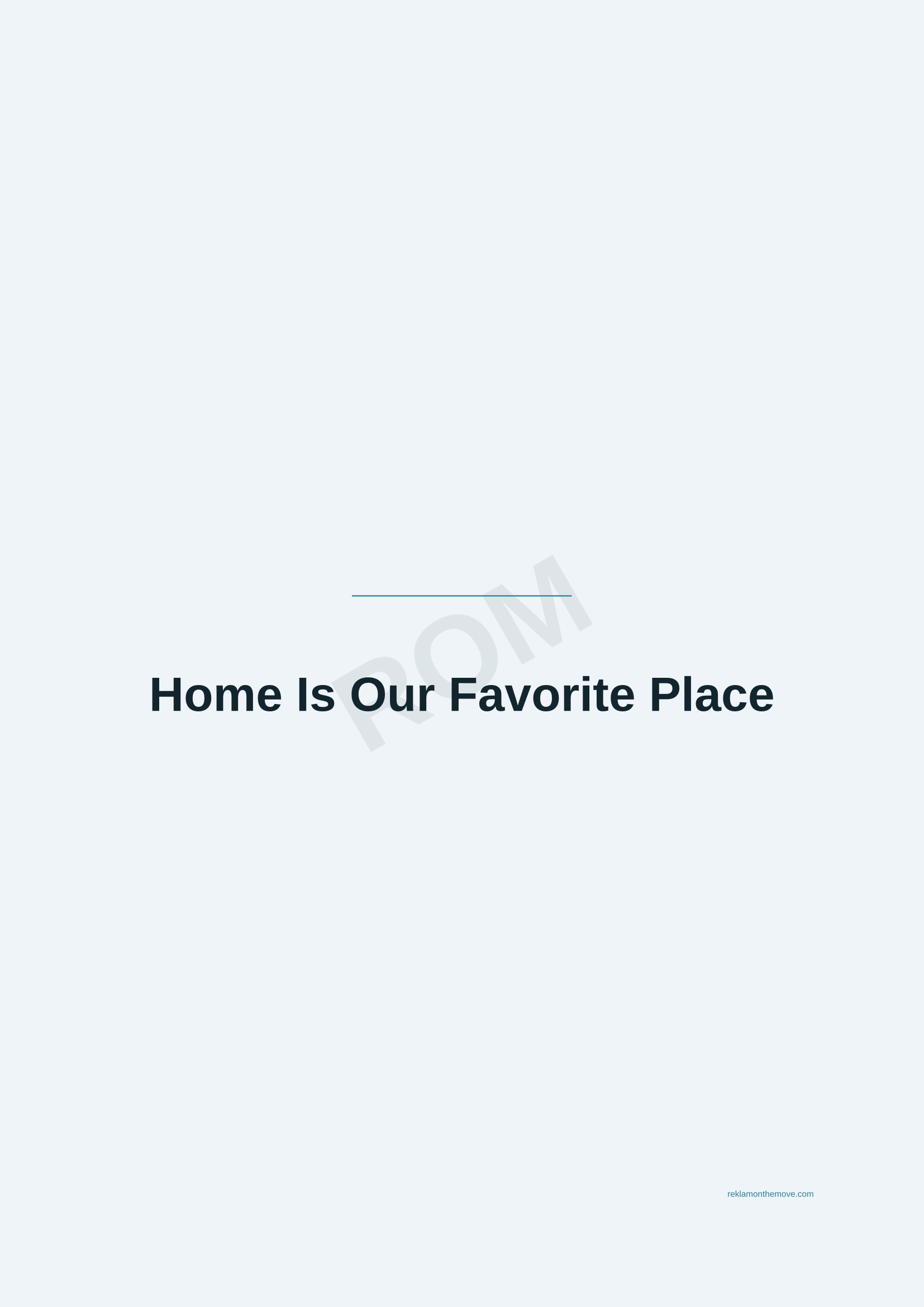 Home Is Our Favorite Place · Okyanus — ROM dijital ürün önizlemesi (filigranlı)