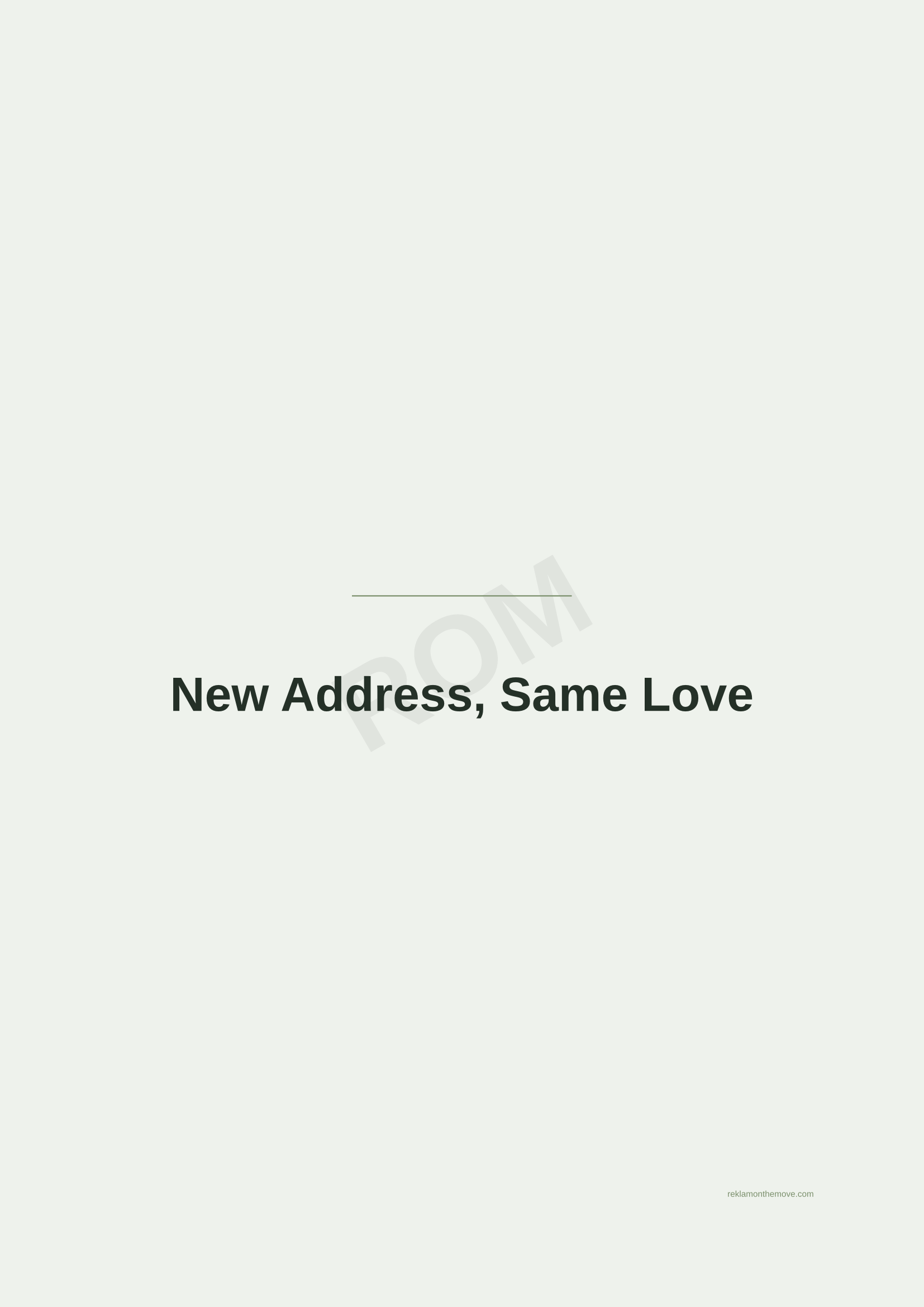 New Address, Same Love · Adaçayı — ROM dijital ürün önizlemesi (filigranlı)