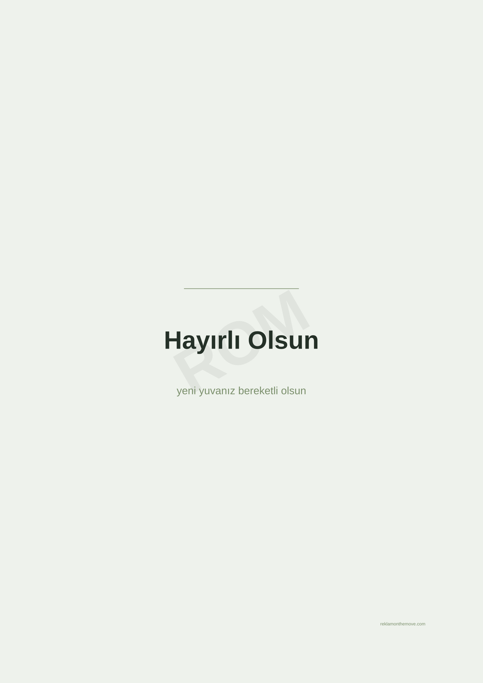 Hayırlı Olsun · Adaçayı — ROM dijital ürün önizlemesi (filigranlı)