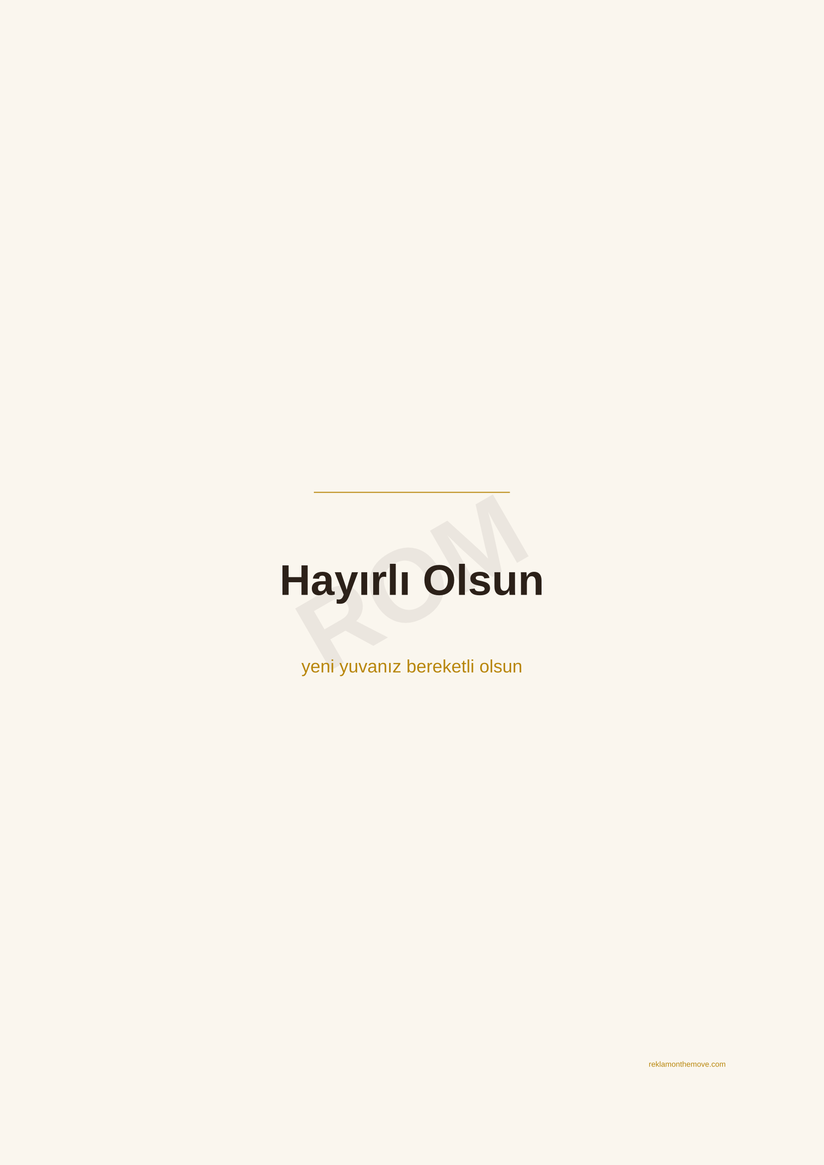 Hayırlı Olsun · Espresso — ROM dijital ürün önizlemesi (filigranlı)