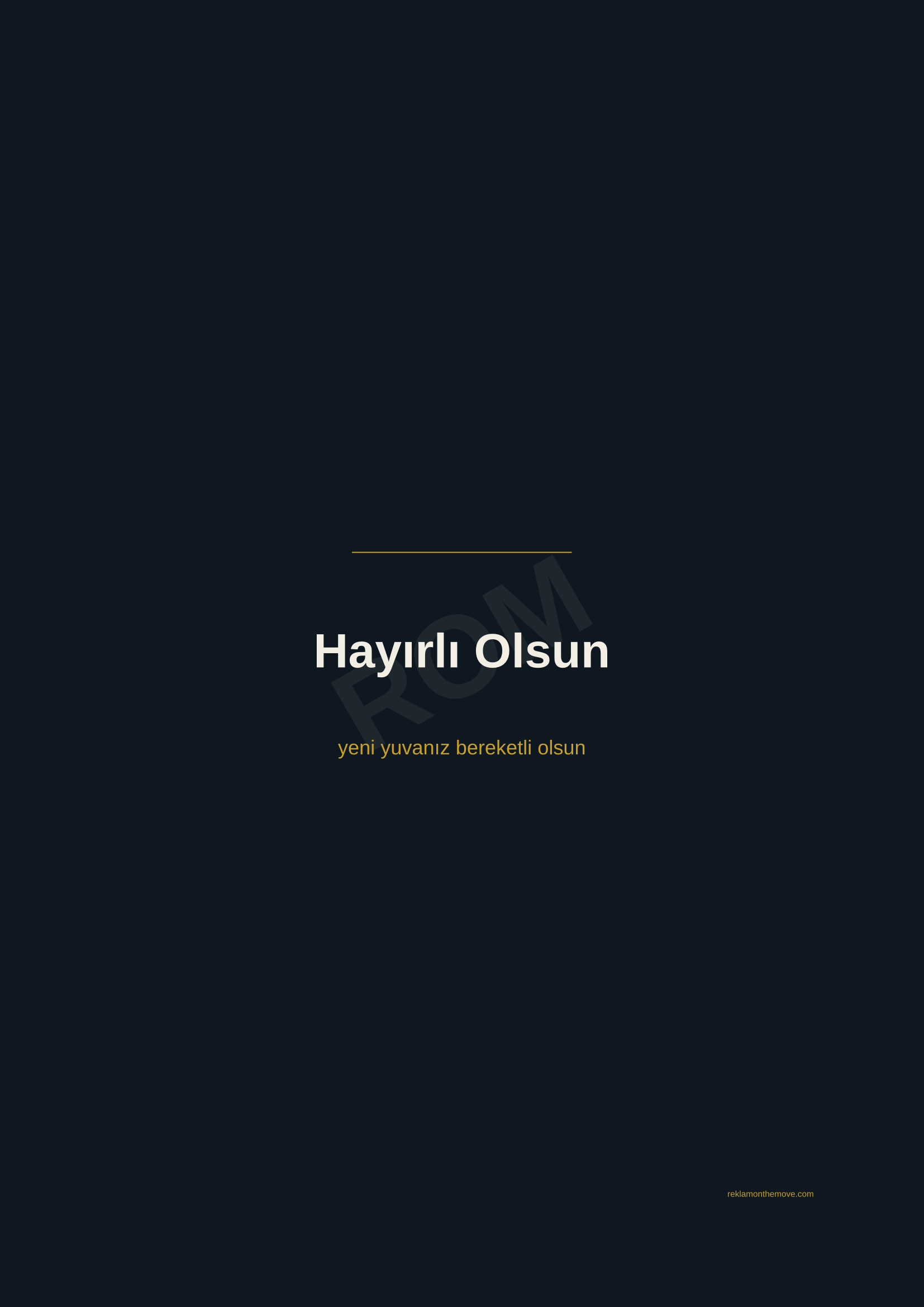 Hayırlı Olsun · Gece — ROM dijital ürün önizlemesi (filigranlı)