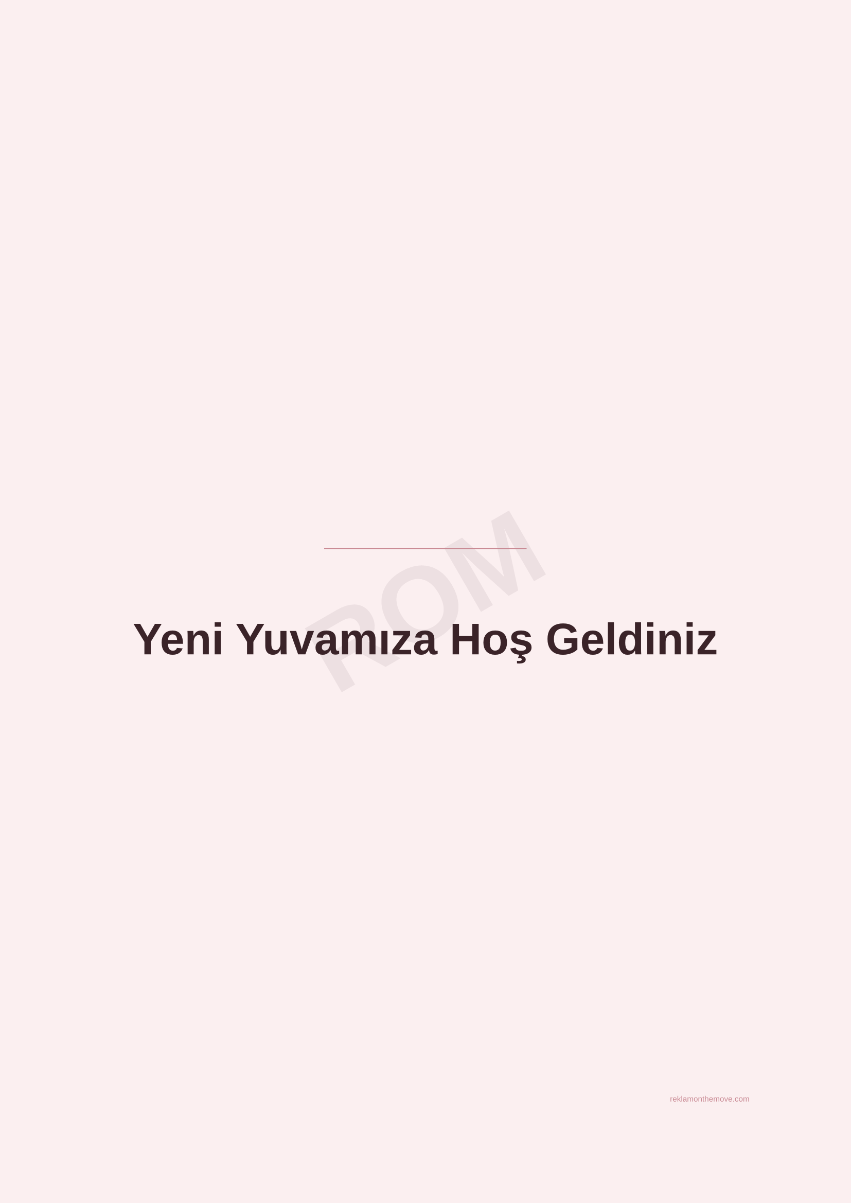Yeni Yuvamıza Hoş Geldiniz · Gül — ROM dijital ürün önizlemesi (filigranlı)