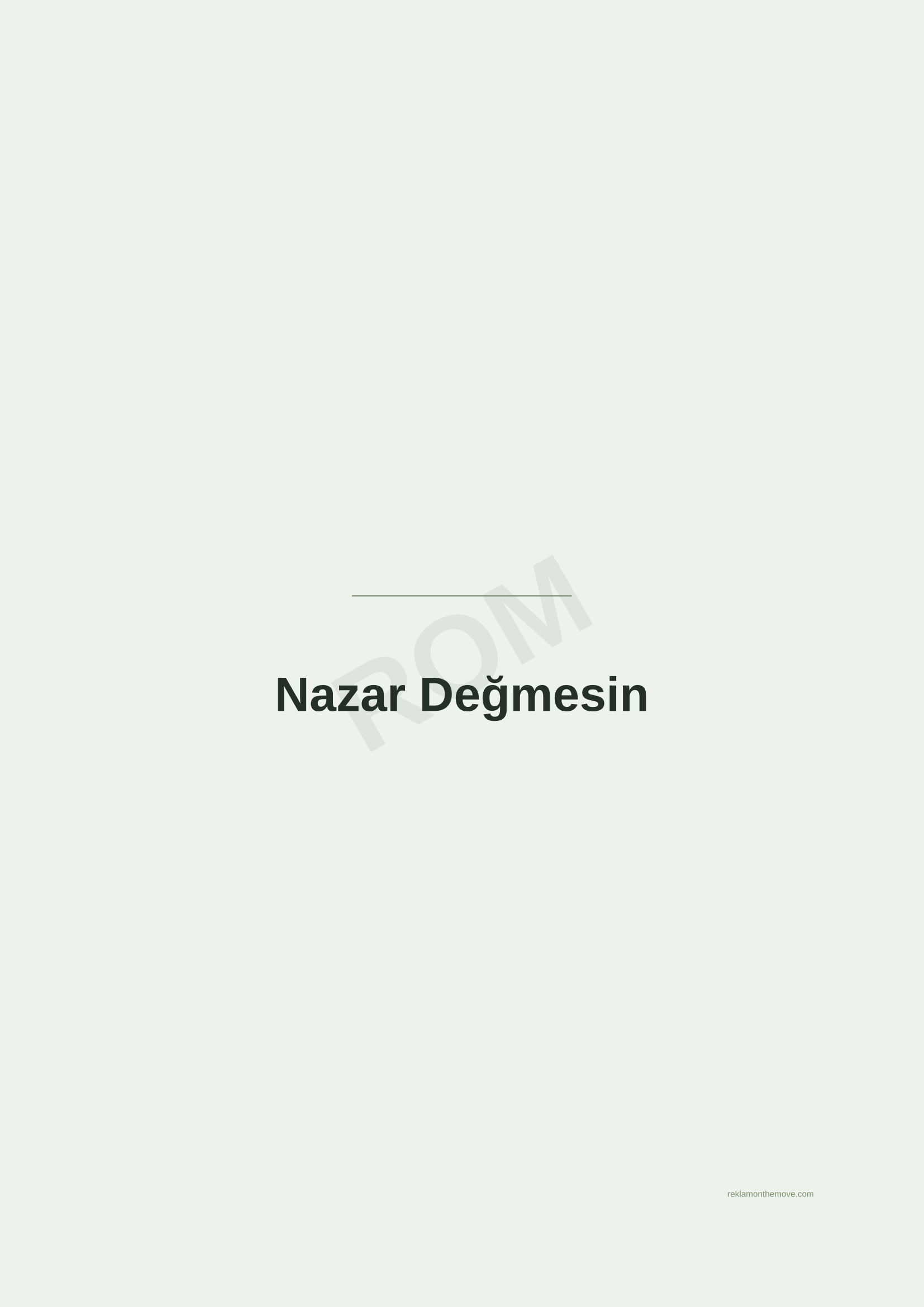 Nazar Değmesin · Adaçayı — ROM dijital ürün önizlemesi (filigranlı)