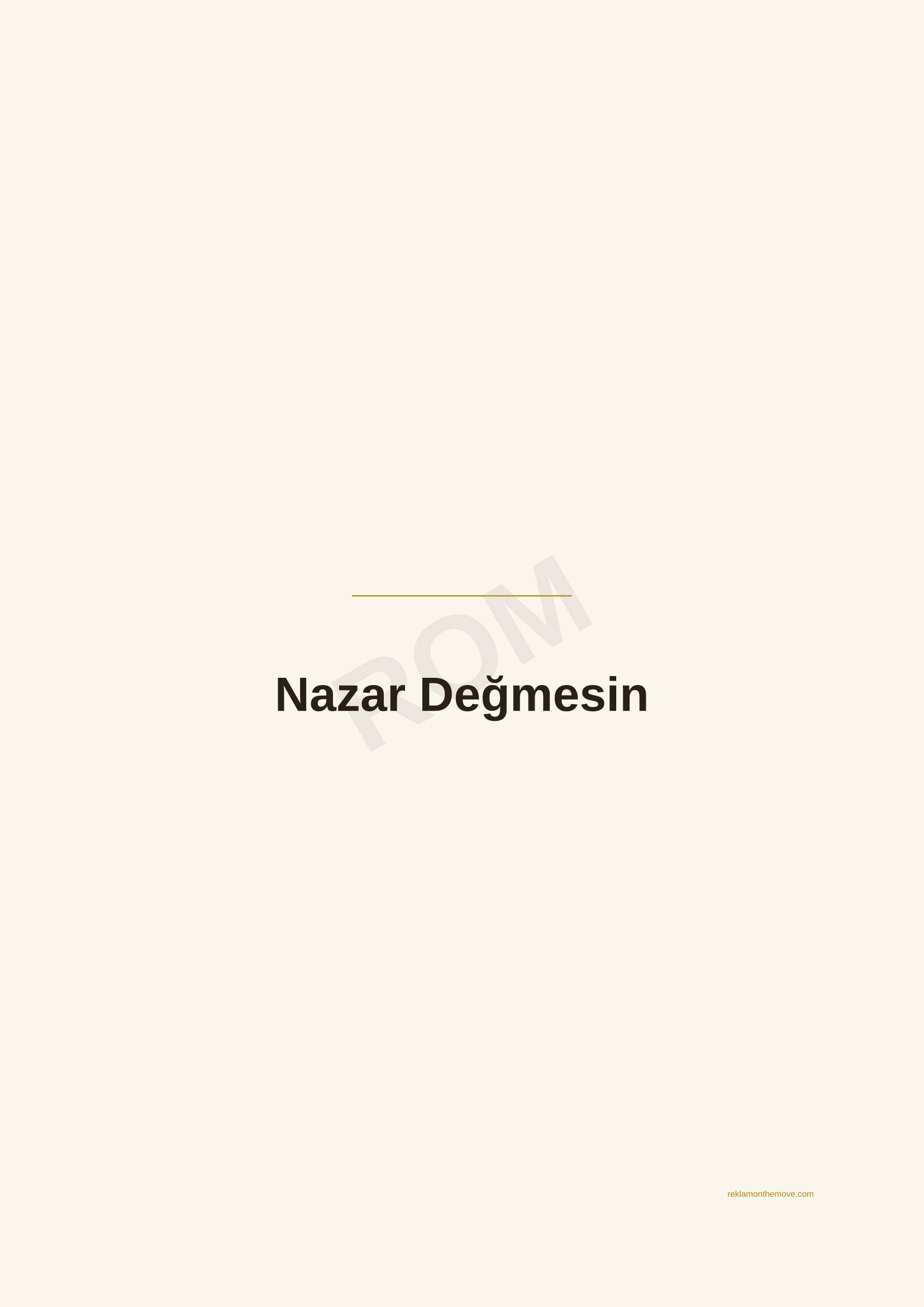 Nazar Değmesin · Espresso — ROM dijital ürün önizlemesi (filigranlı)