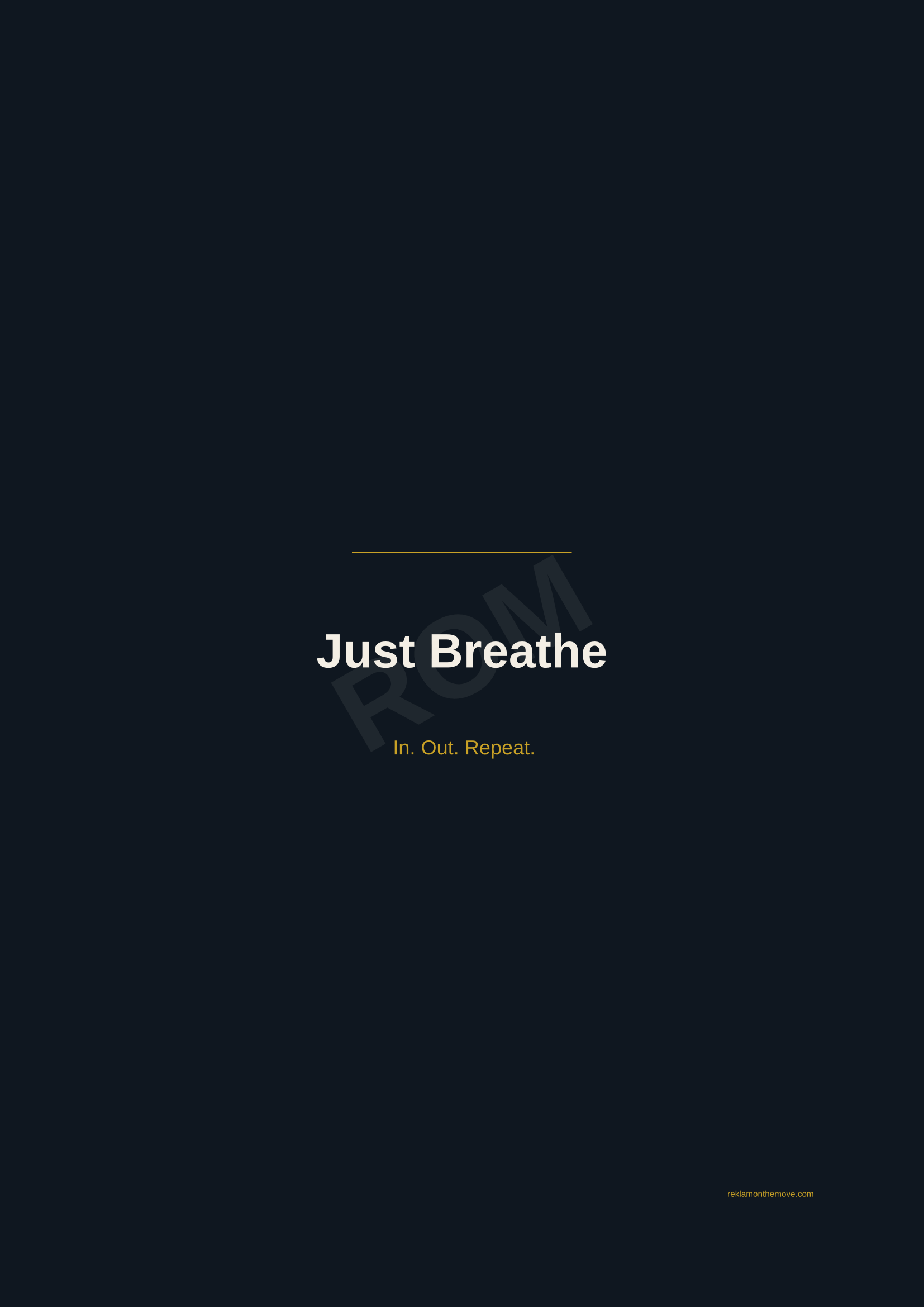 Just Breathe · Gece — ROM dijital ürün önizlemesi (filigranlı)