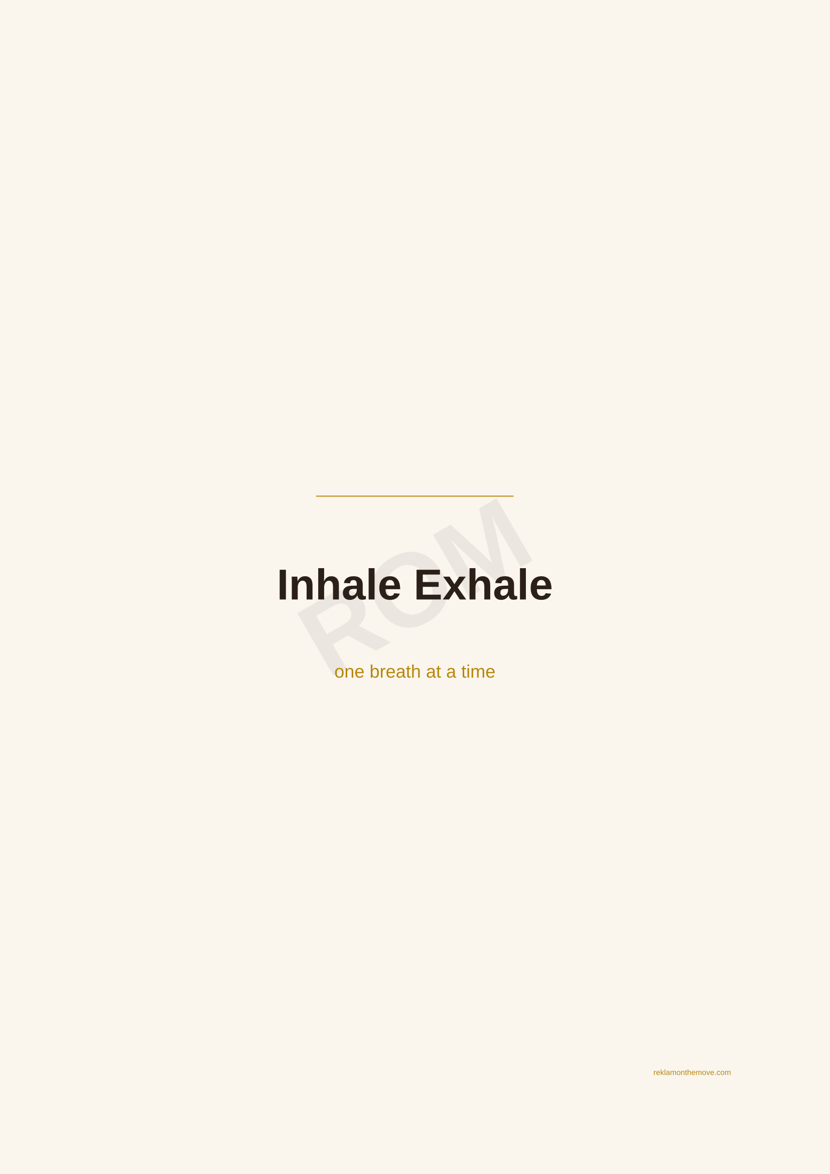 Inhale Exhale · Espresso — ROM dijital ürün önizlemesi (filigranlı)