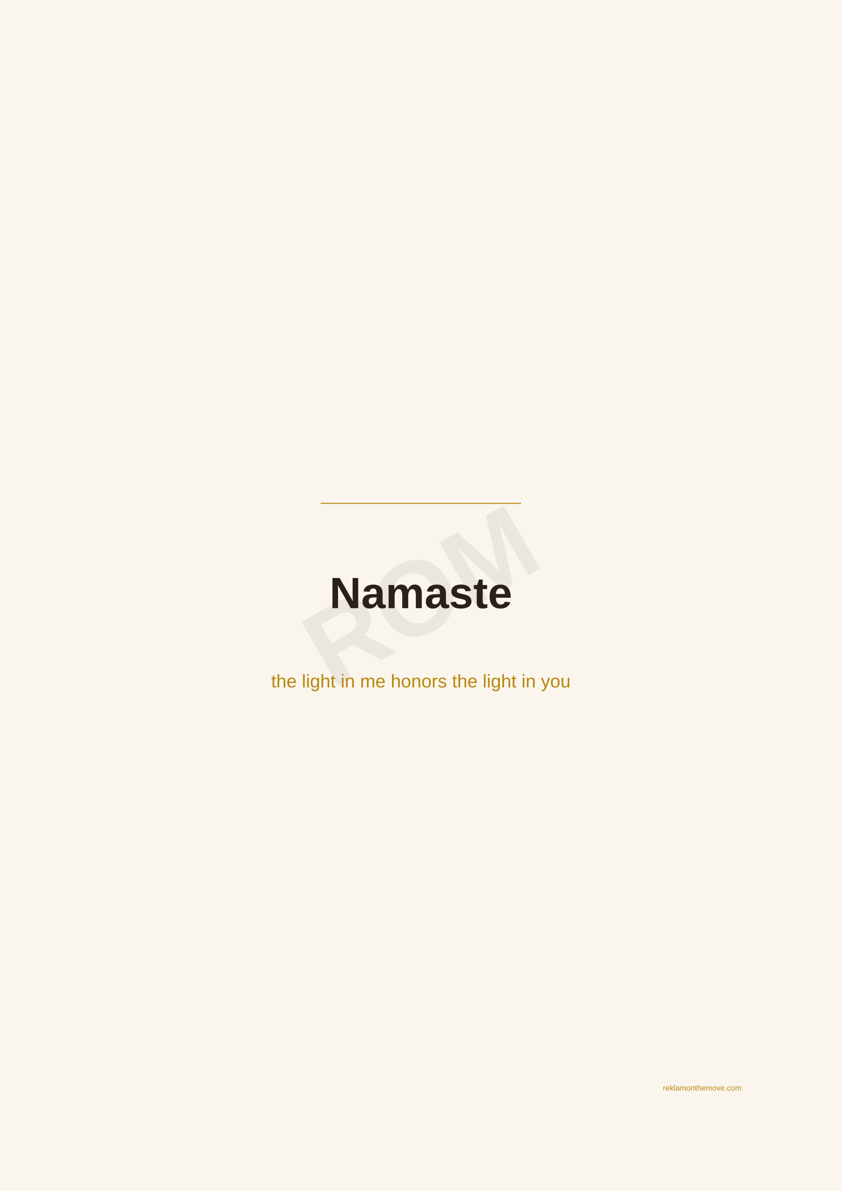 Namaste · Espresso — ROM dijital ürün önizlemesi (filigranlı)