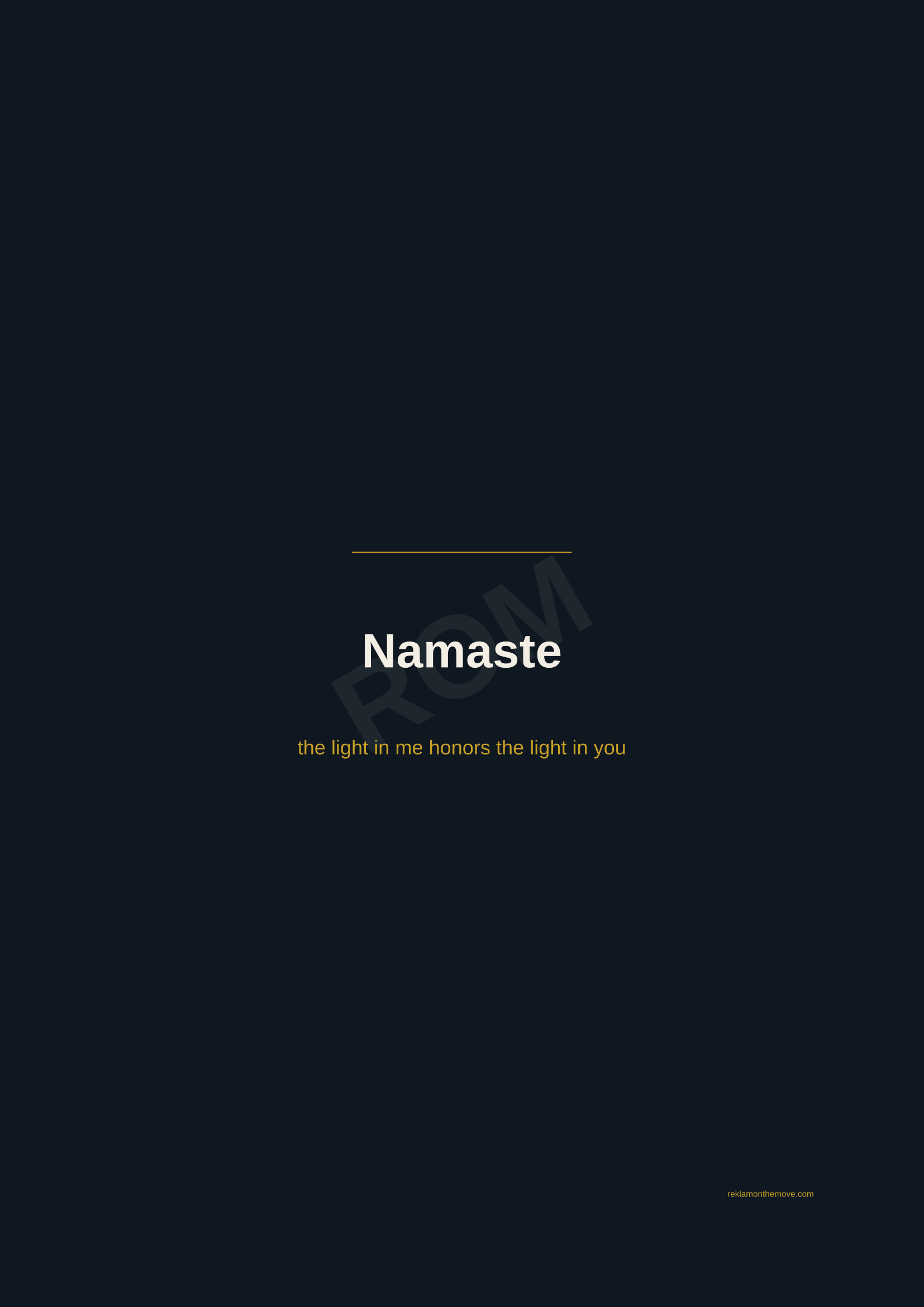 Namaste · Gece — ROM dijital ürün önizlemesi (filigranlı)