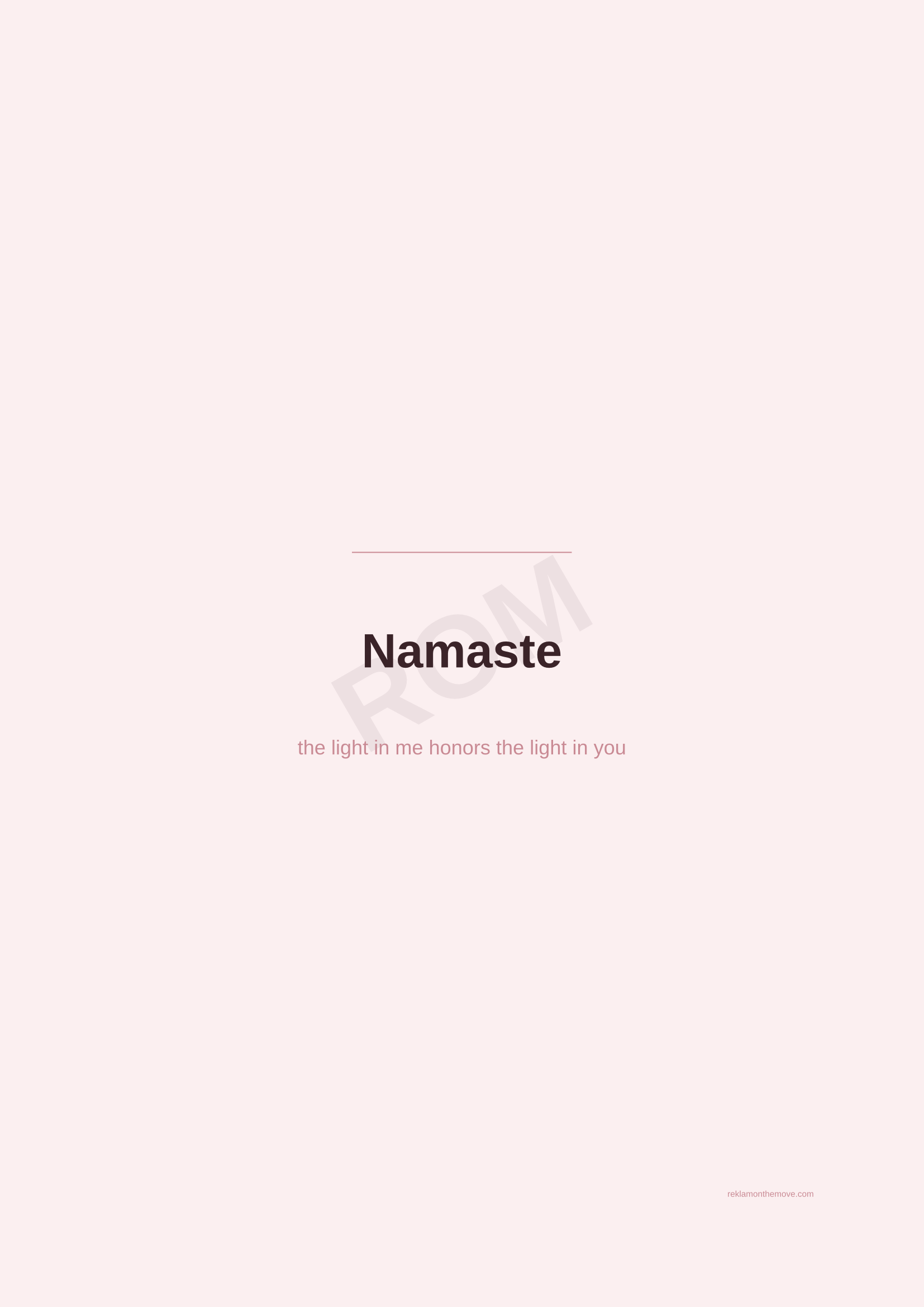 Namaste · Gül — ROM dijital ürün önizlemesi (filigranlı)