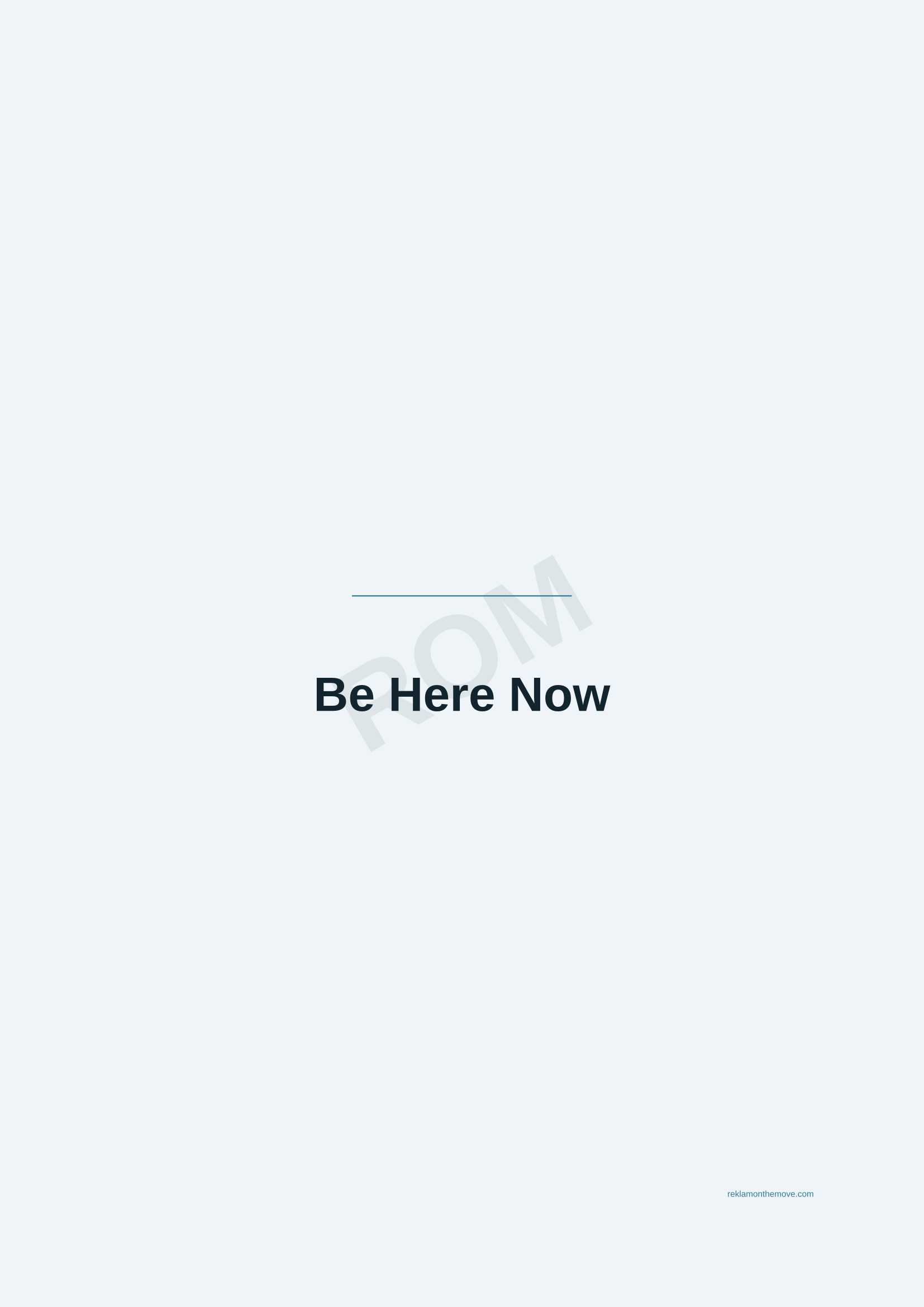 Be Here Now · Okyanus — ROM dijital ürün önizlemesi (filigranlı)